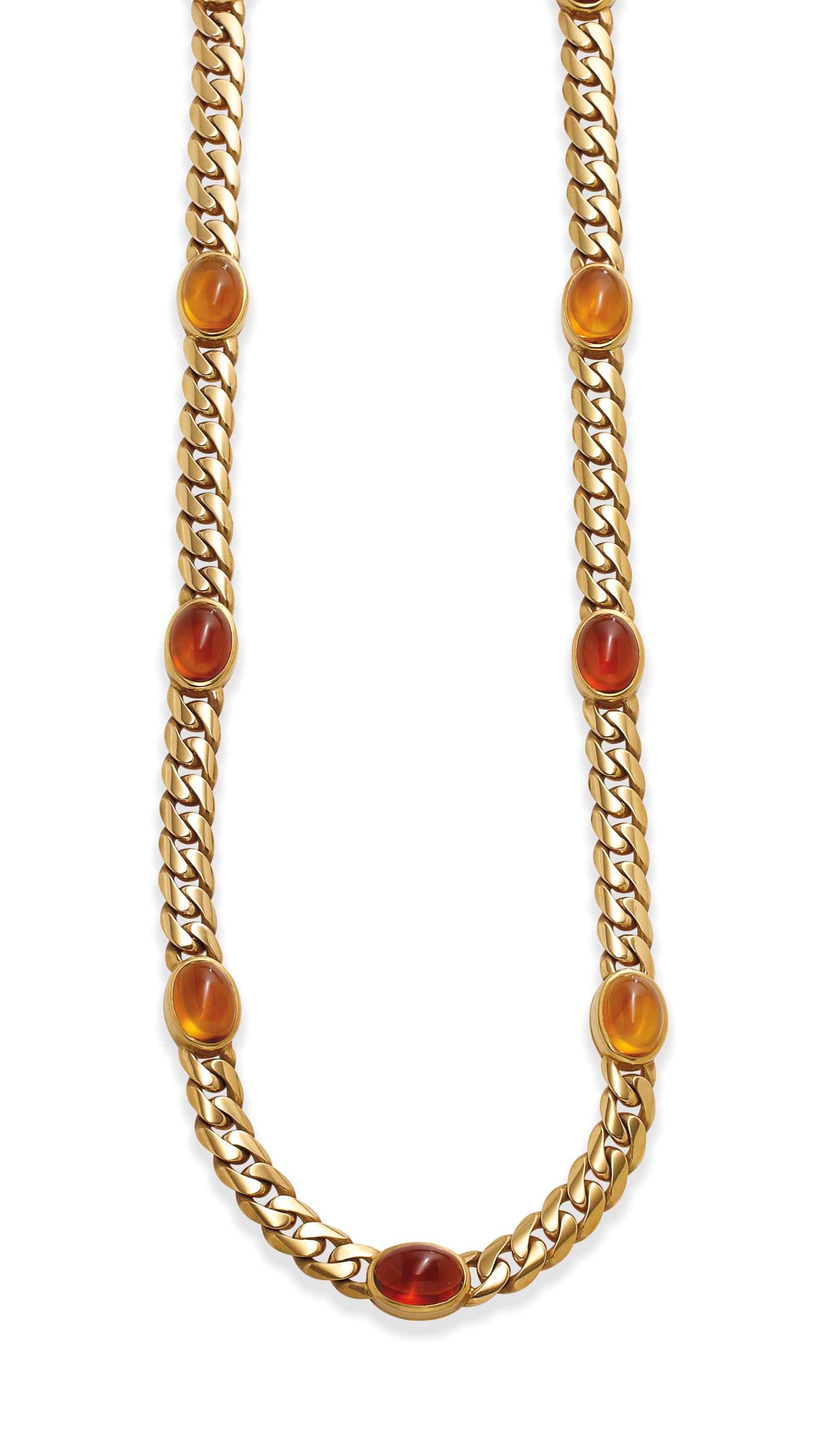 COLLIER CITRINES, PAR BULGARI