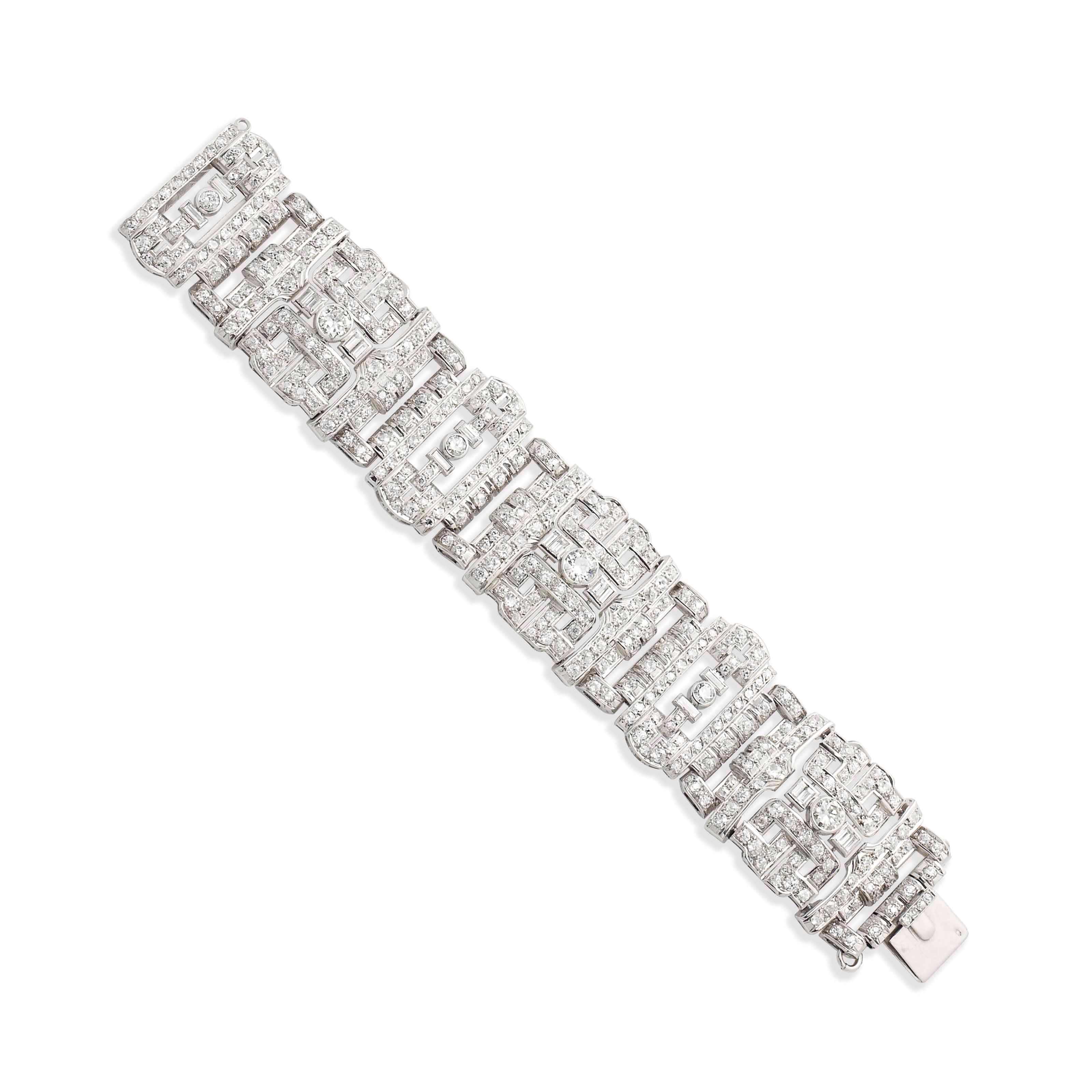 BRACELET ART DÉCO DIAMANTS