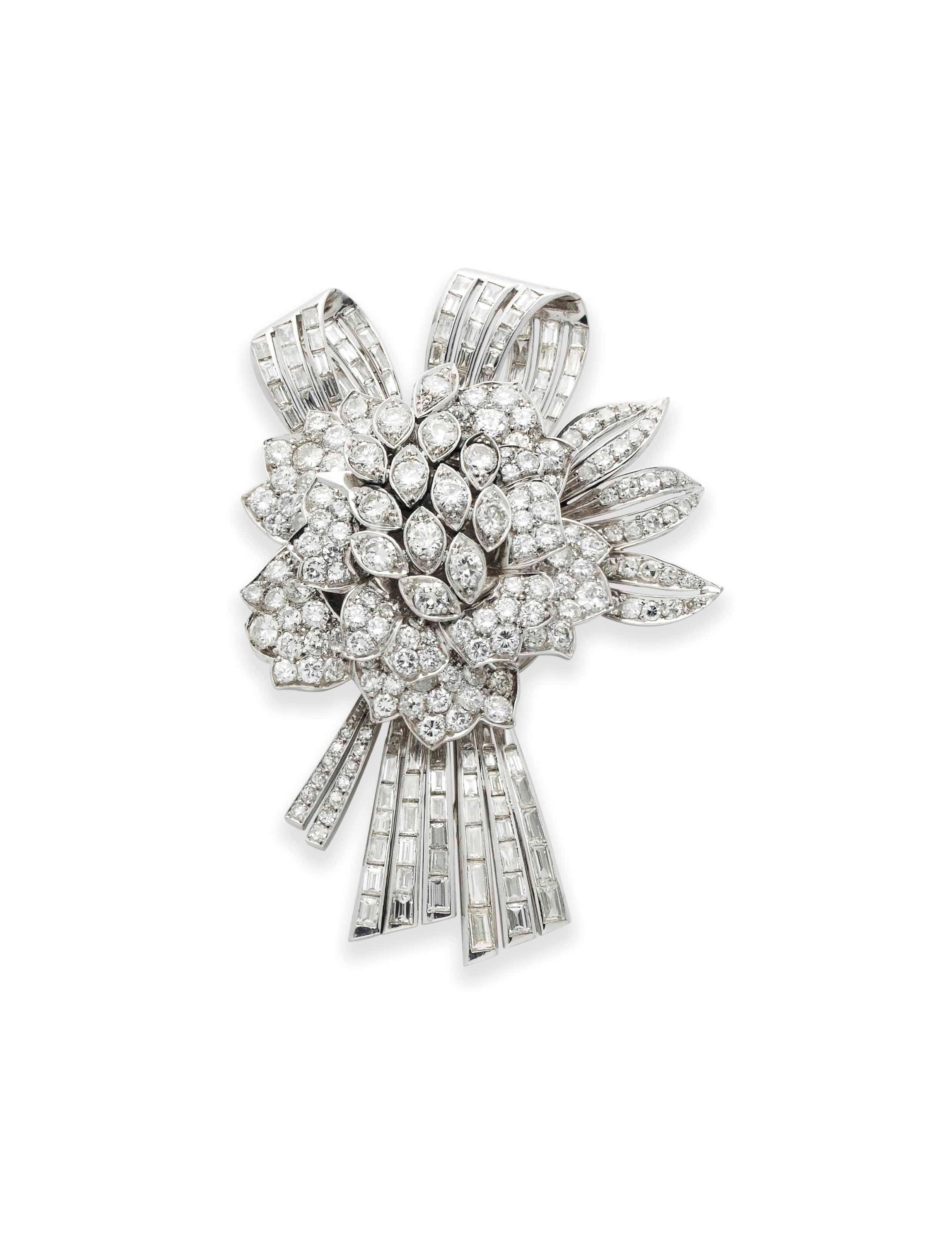 BROCHE DIAMANTS