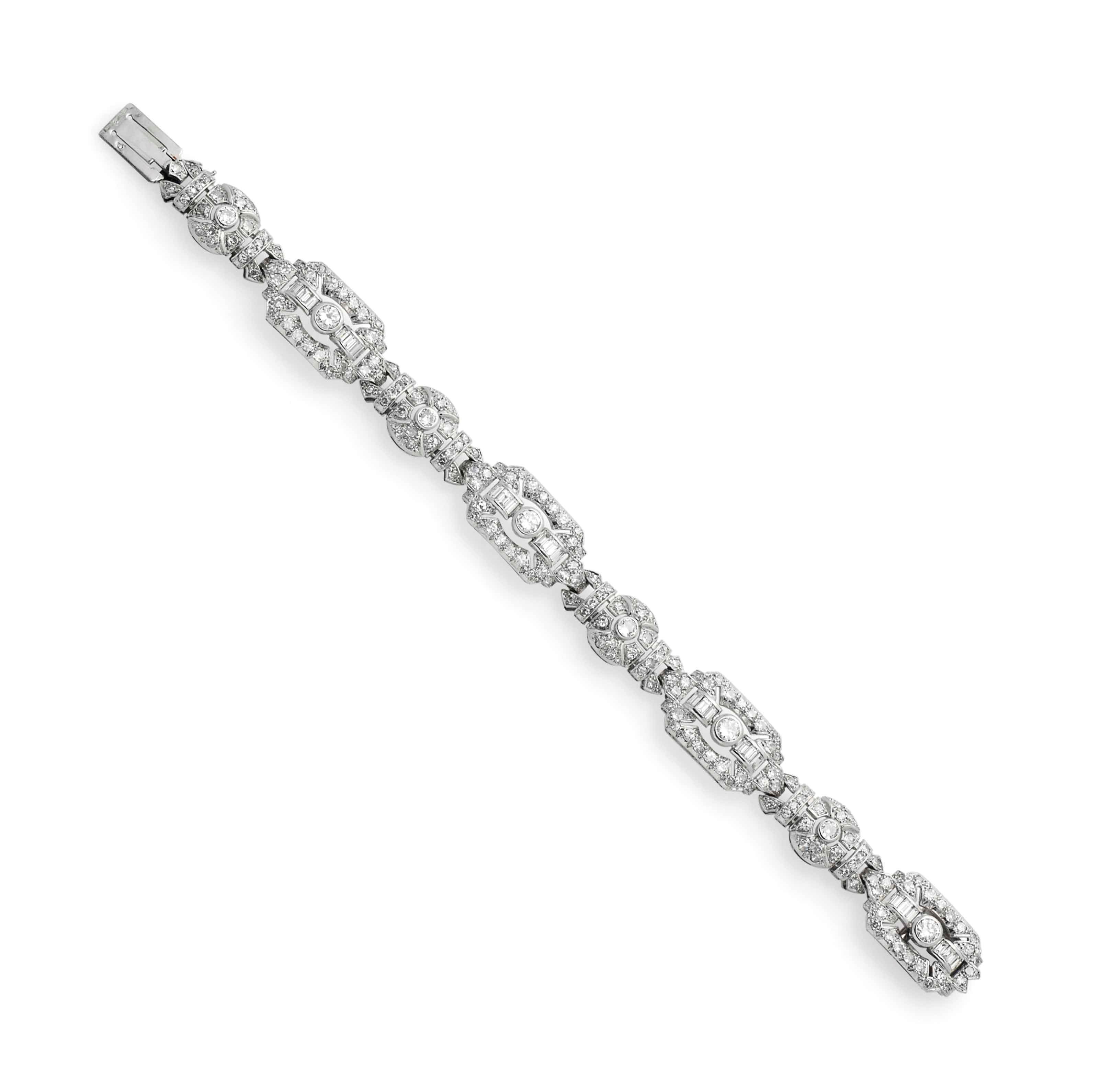 BRACELET ART DÉCO DIAMANTS