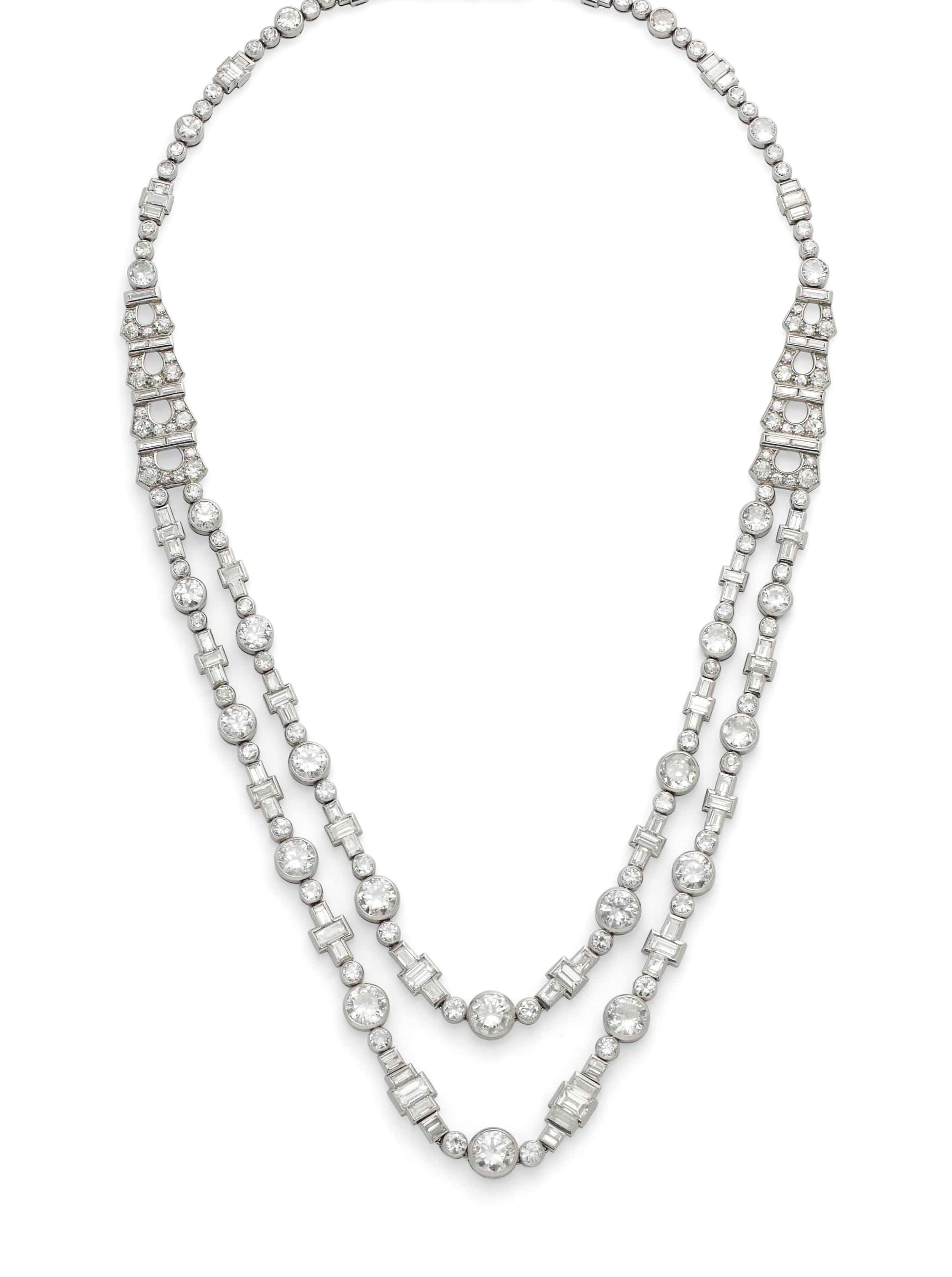 COLLIER ART DÉCO DIAMANTS