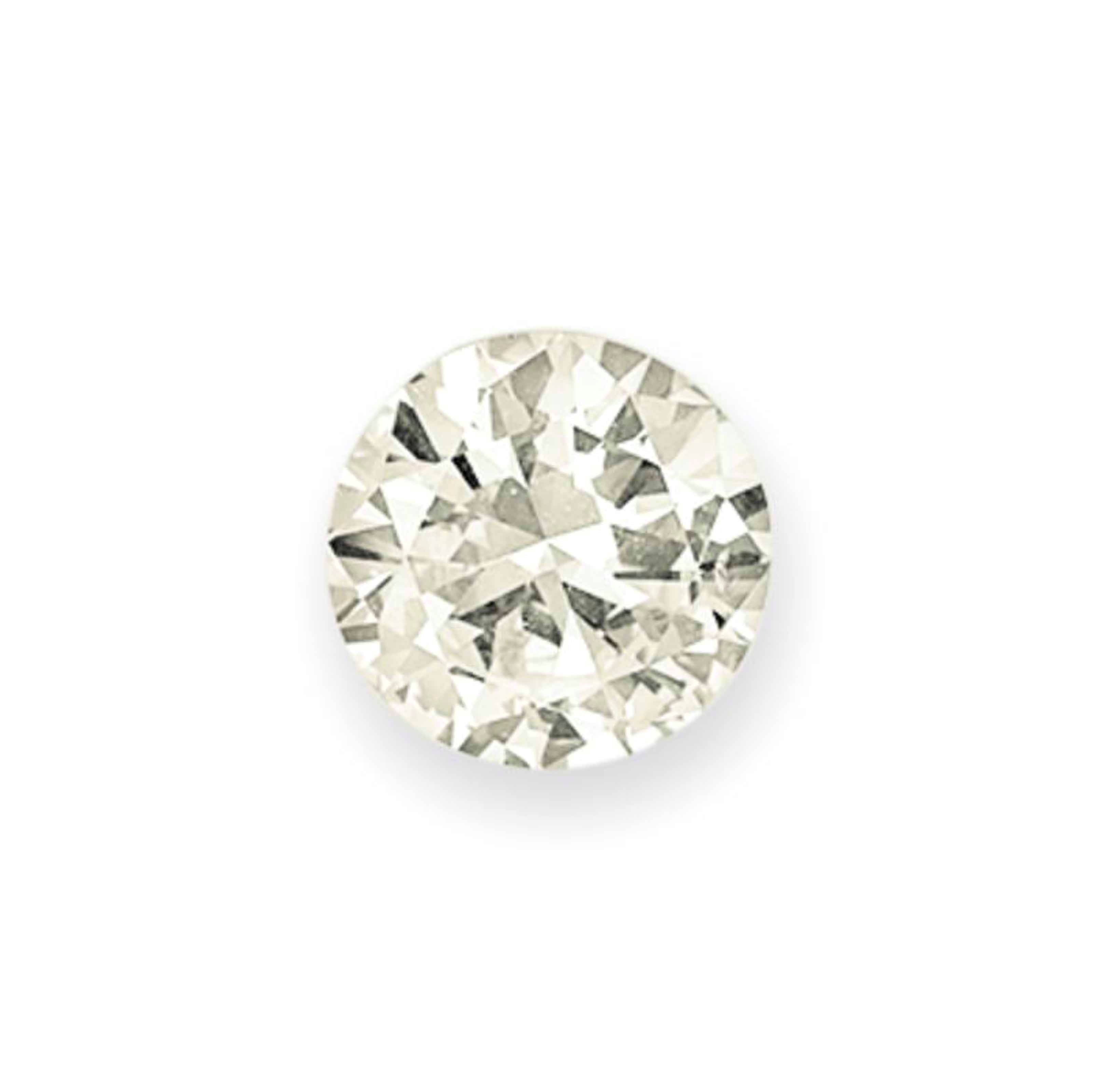 AN UNMOUNTED CIRCULAR-CUT DIAMOND