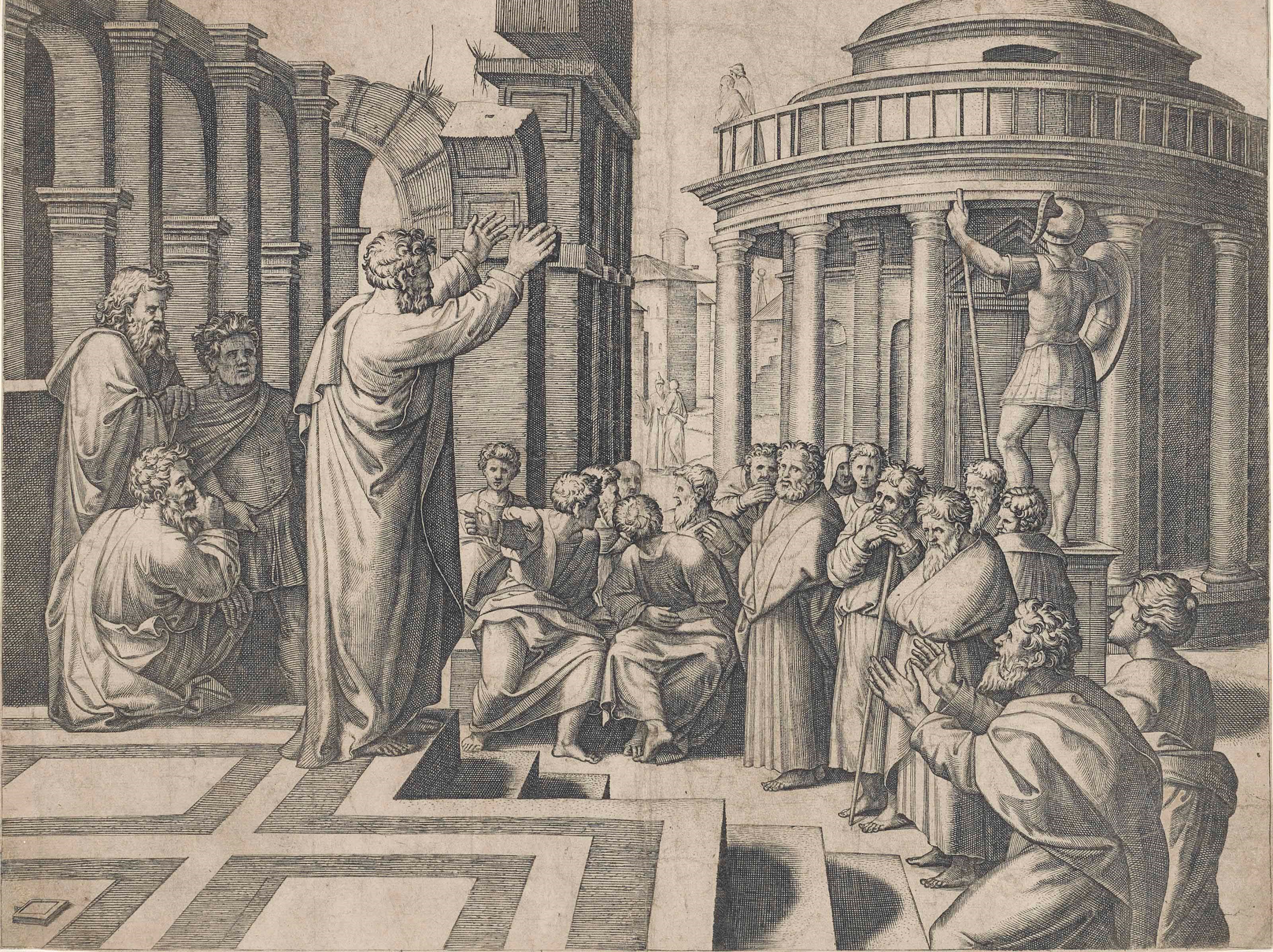 Marcantonio Raimondi (1480-1534) After Raphael (1483-1520)