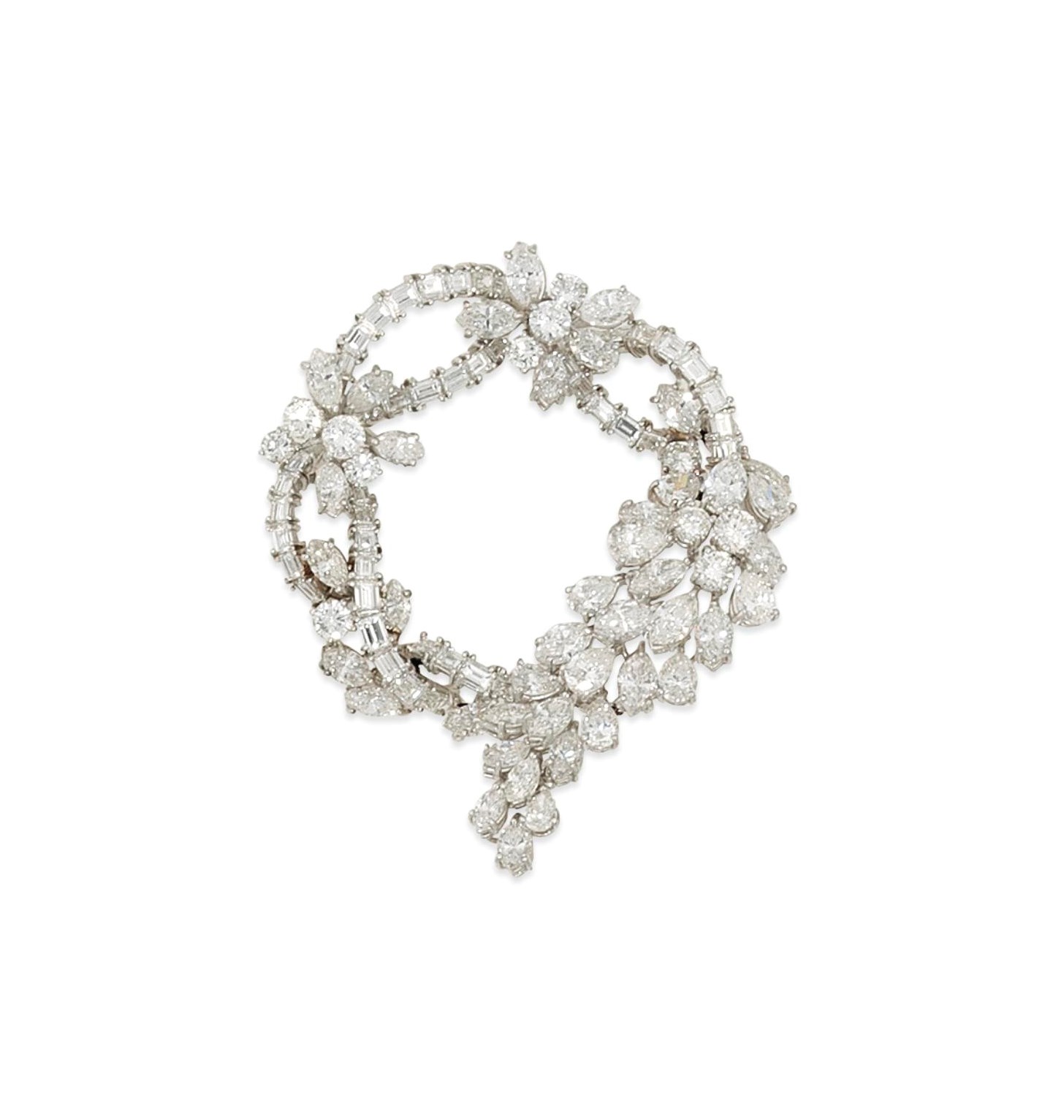 A diamond brooch