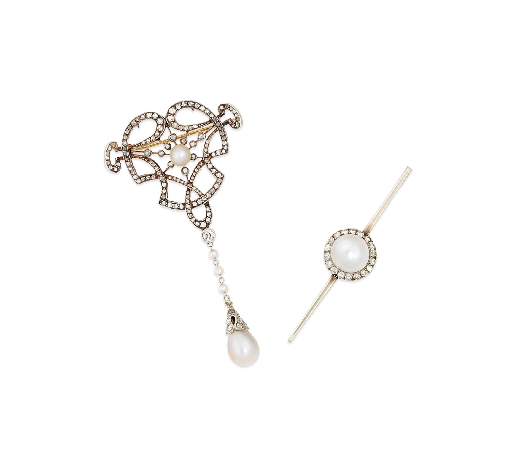 Two brooches