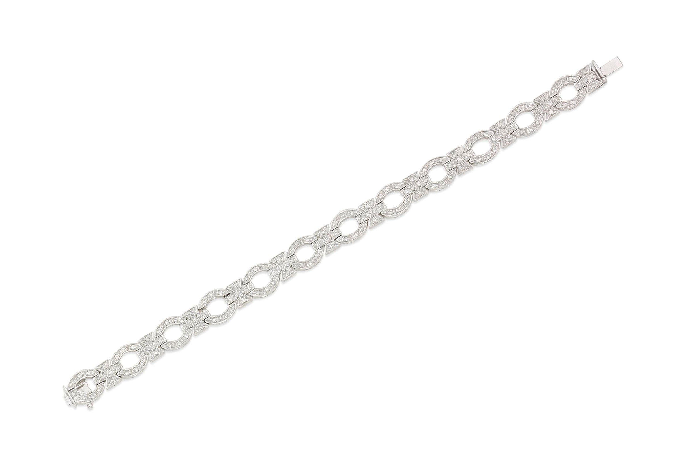 A diamond bracelet