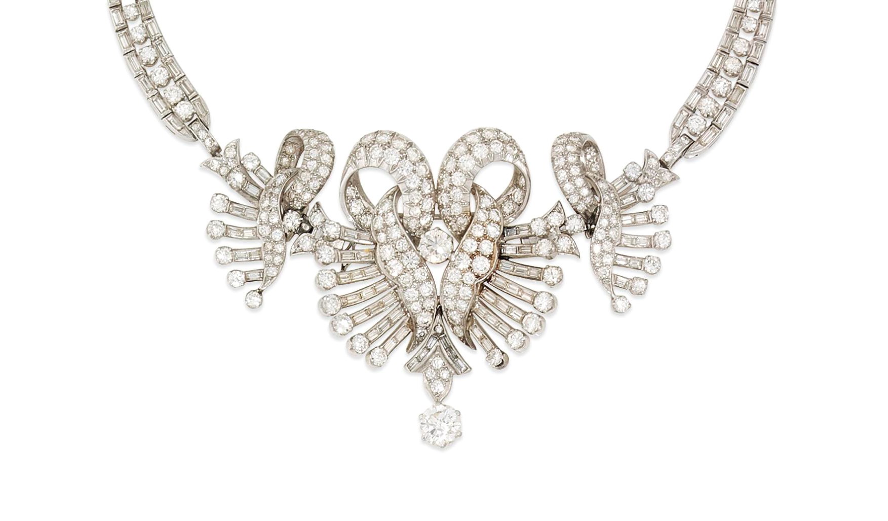 A diamond necklace