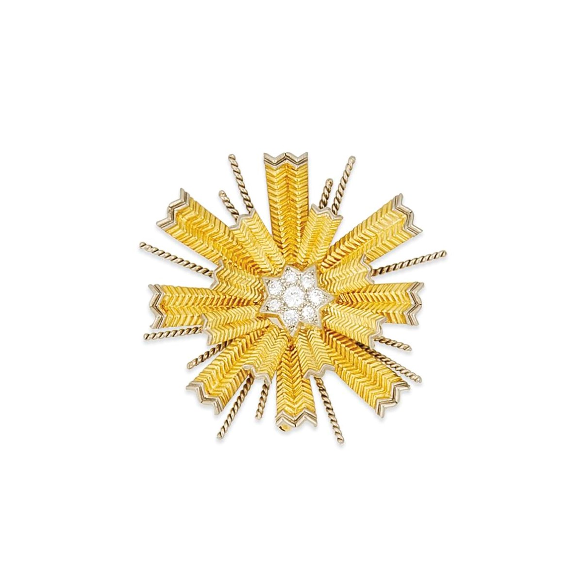 A diamond brooch, by Tiffany & Co.