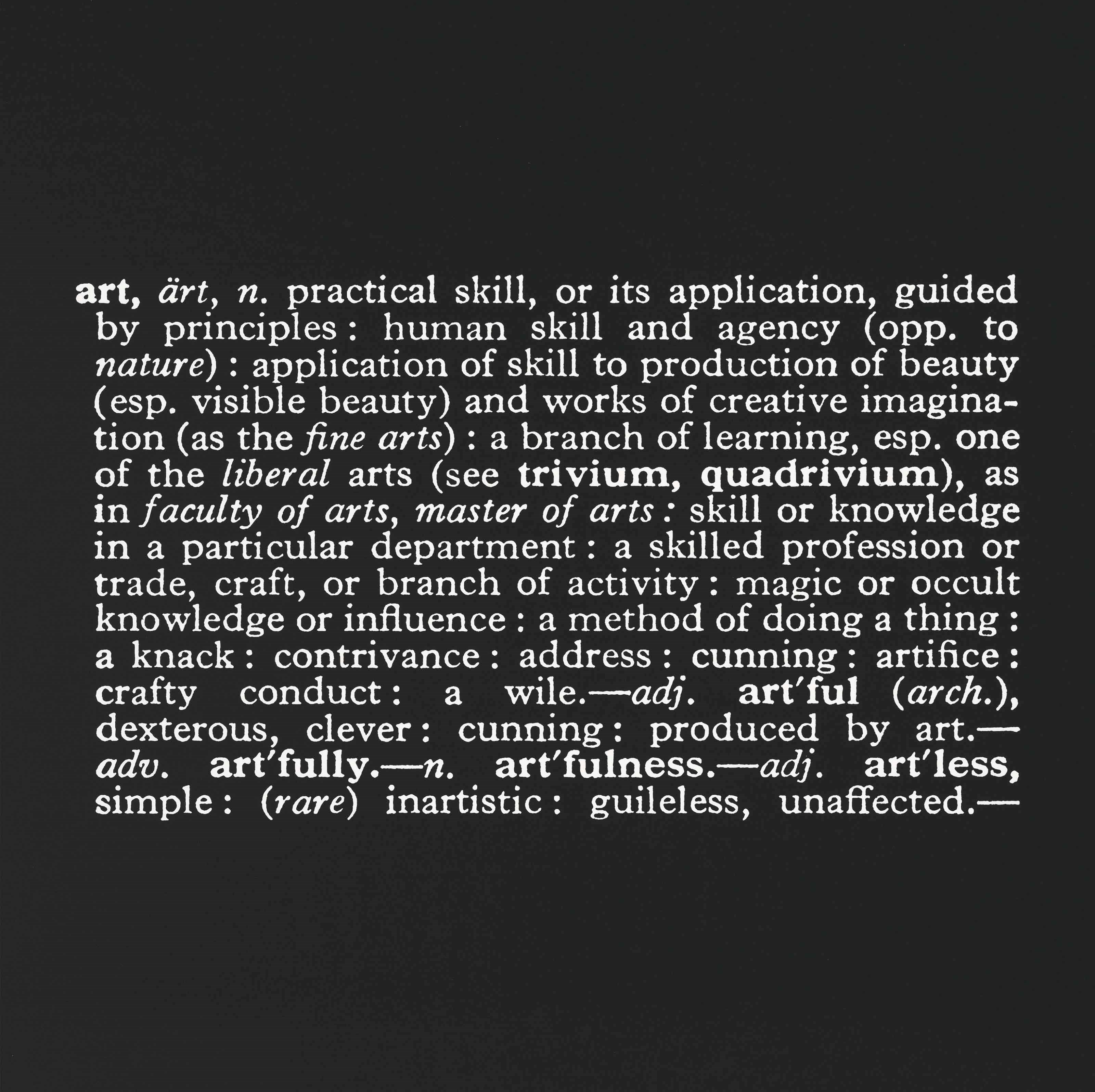 Joseph Kosuth (b. 1945)