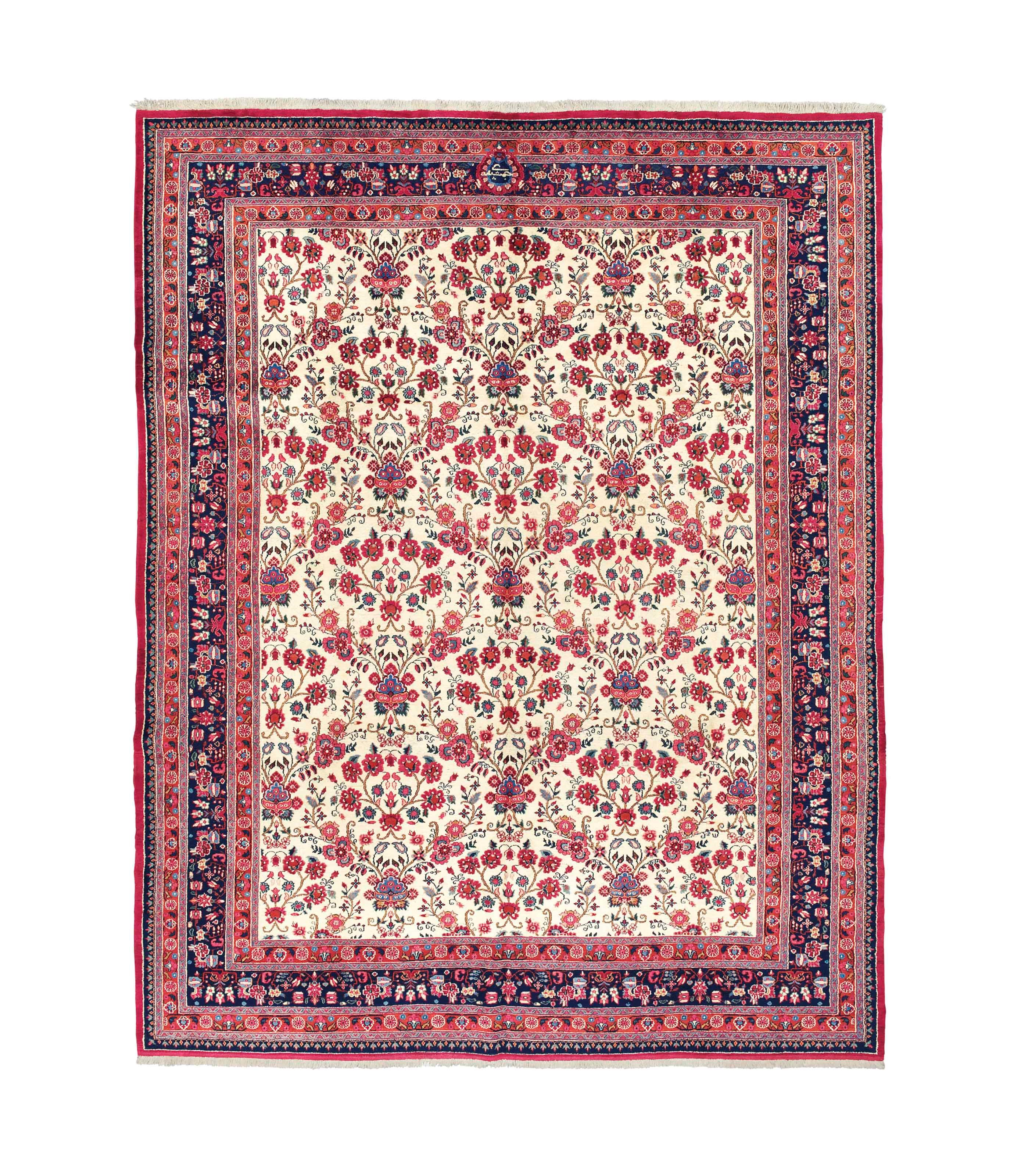 Fine unusual Meshed carpet