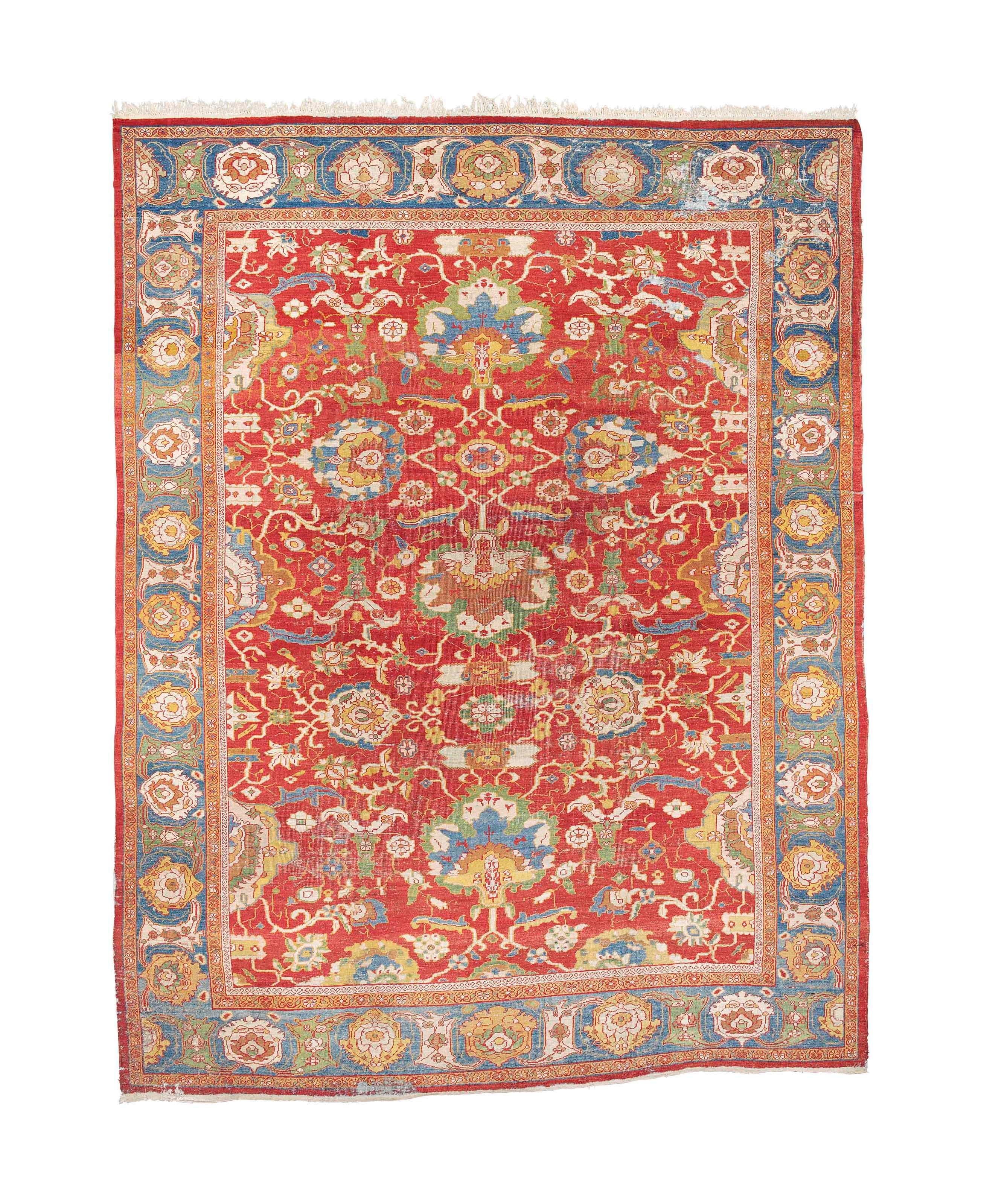 An antique Sultanabad carpet