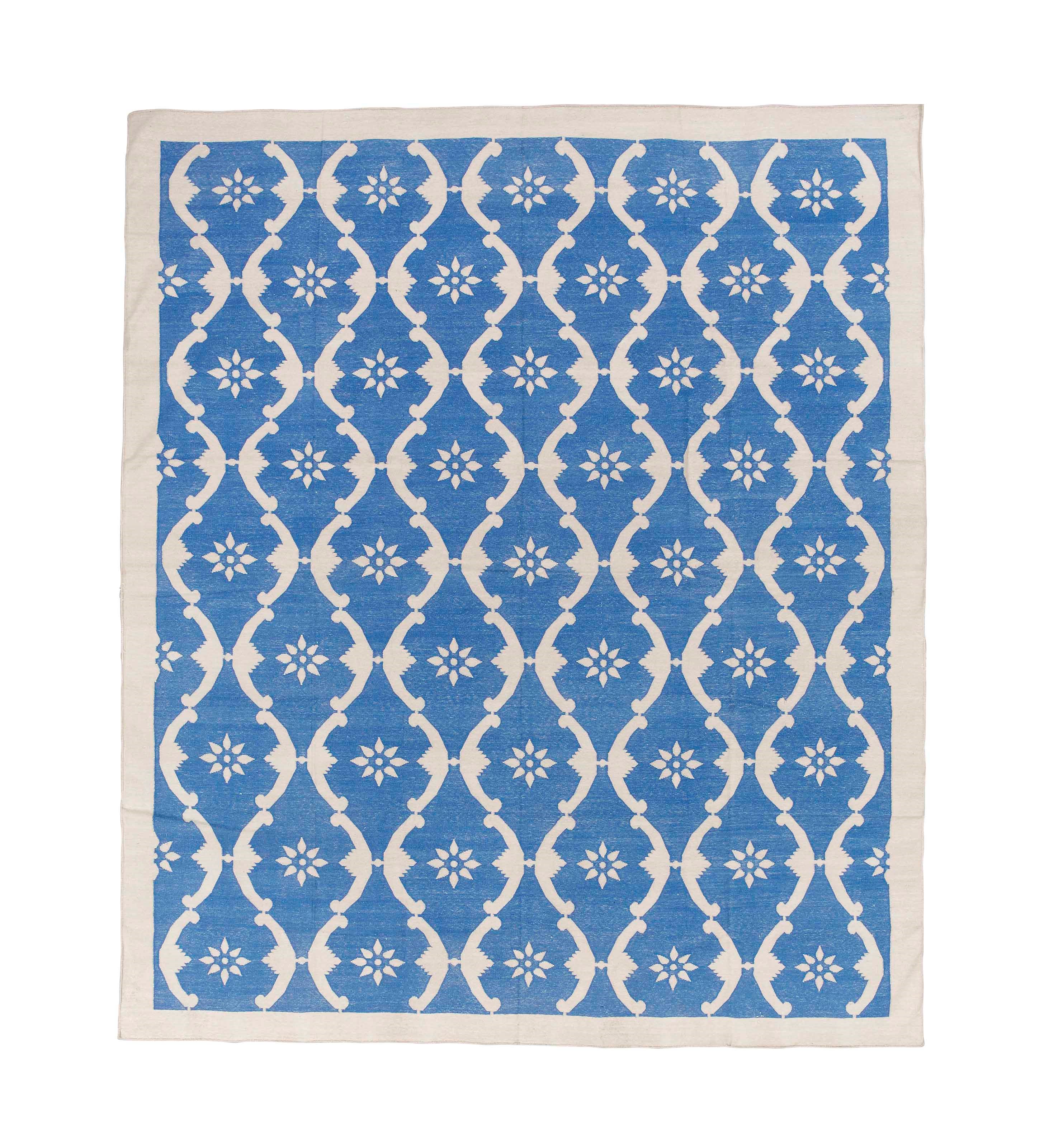 A fine cotton Dhurrie