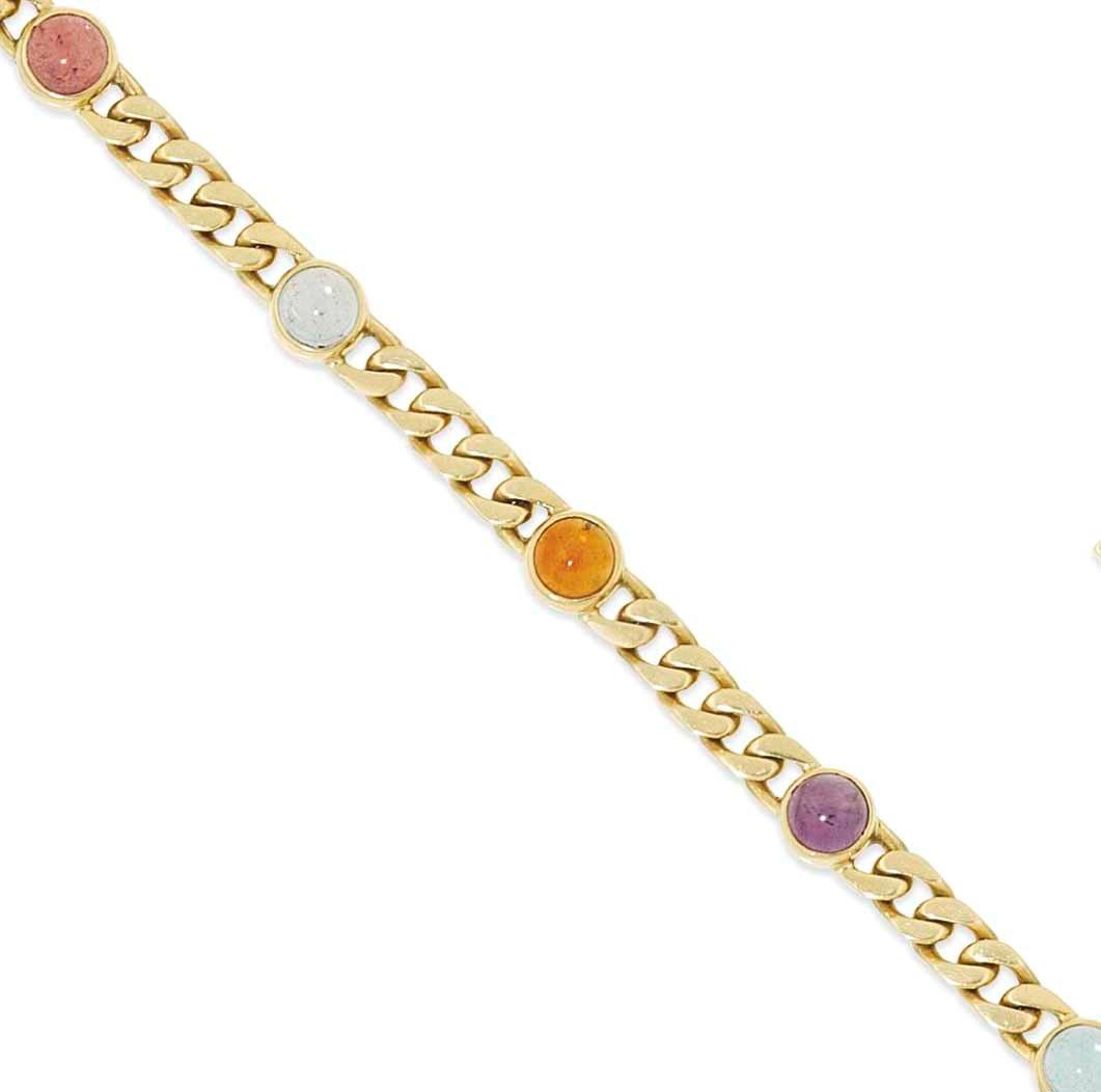 A gem-set bracelet