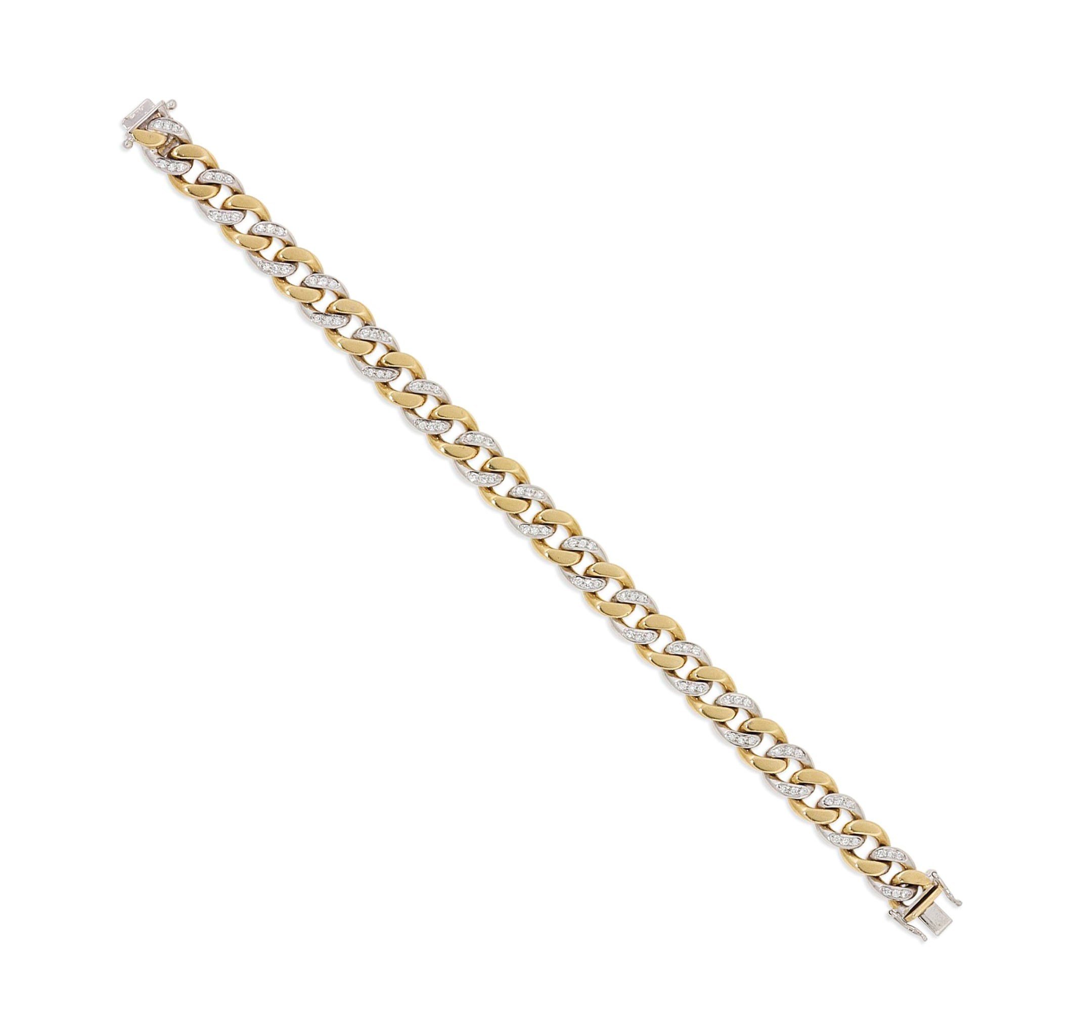 A diamond-set bracelet