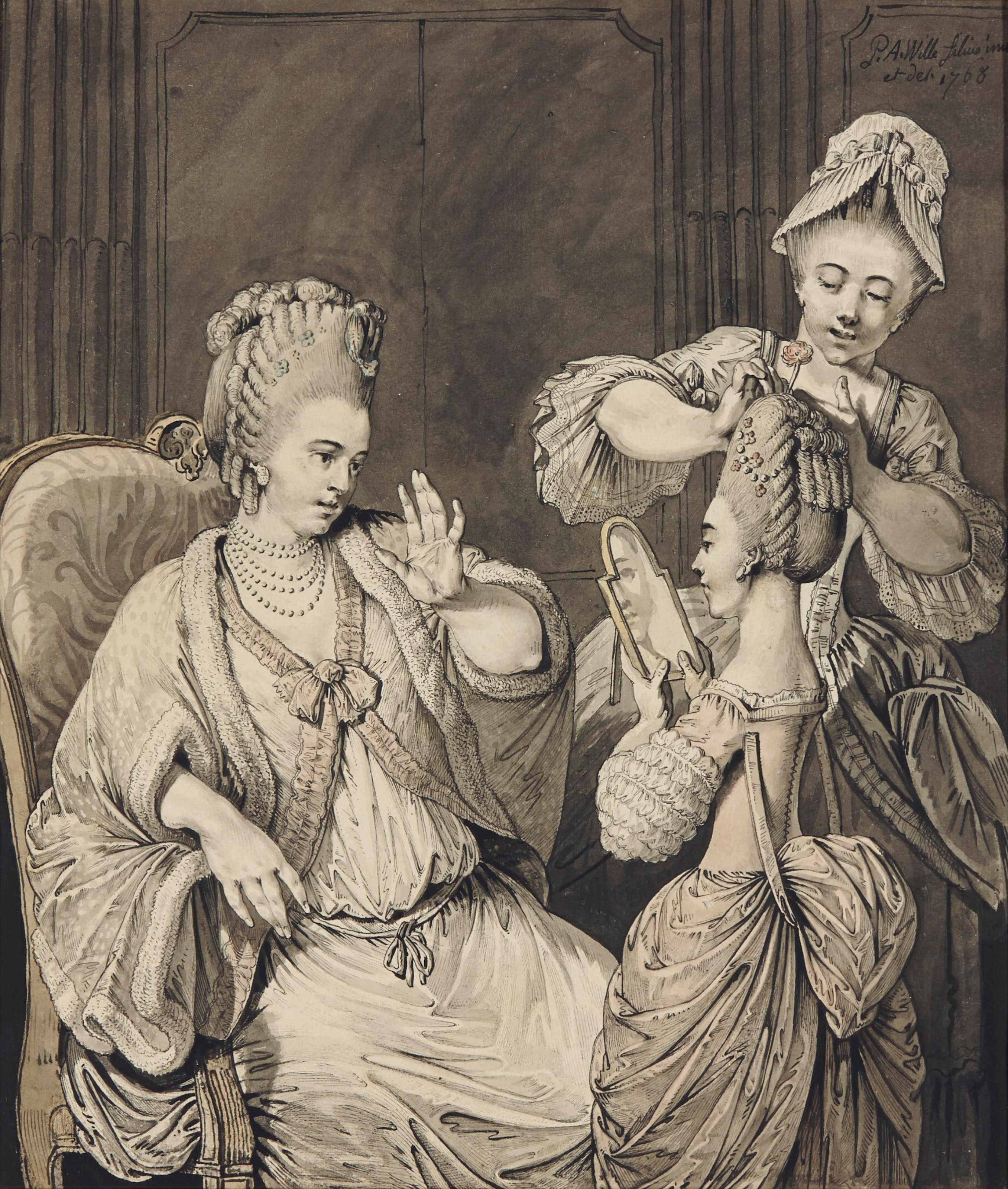 Pierre-Alexandre WILLE (Paris 1748-1837)