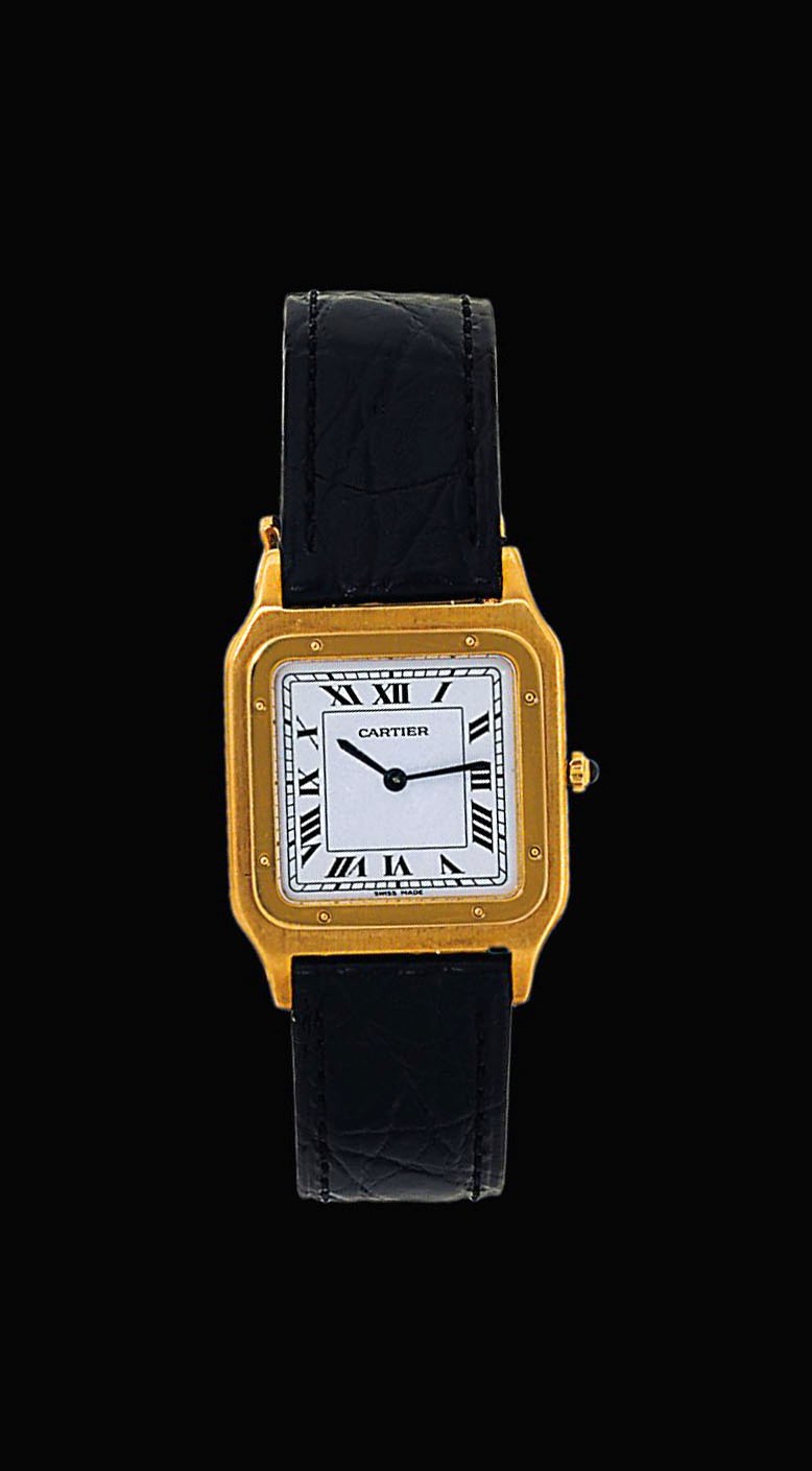 A "Santos" wristwatch, by Cartier