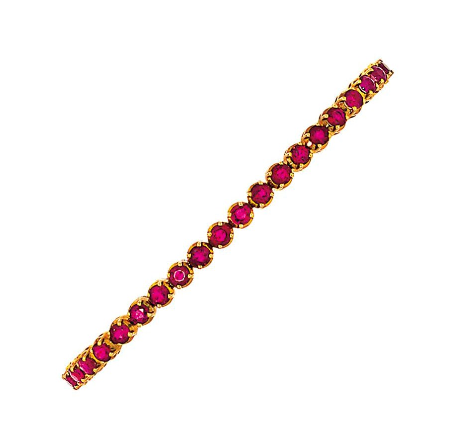 A ruby line bracelet