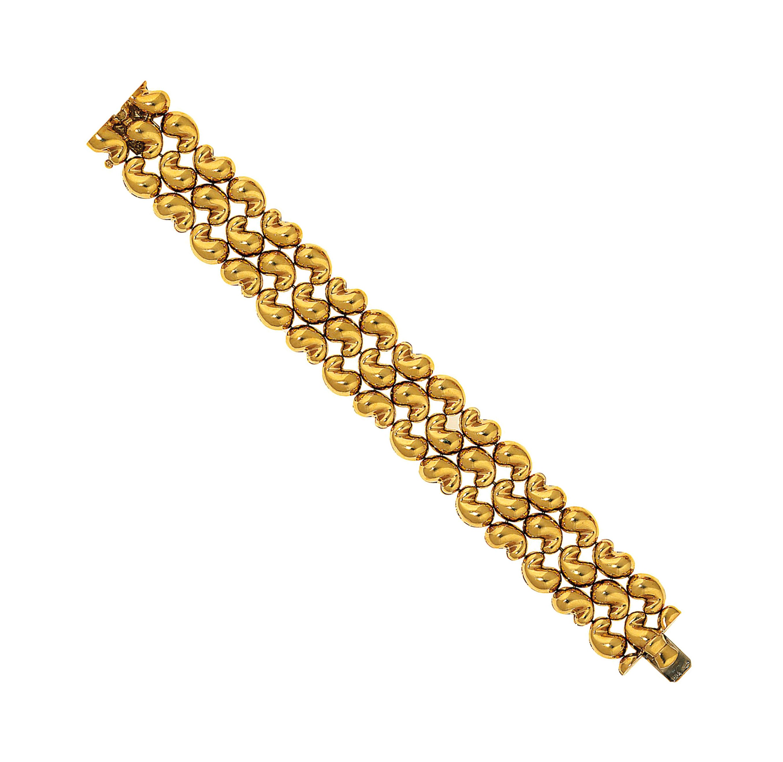 Two fancy link bracelets