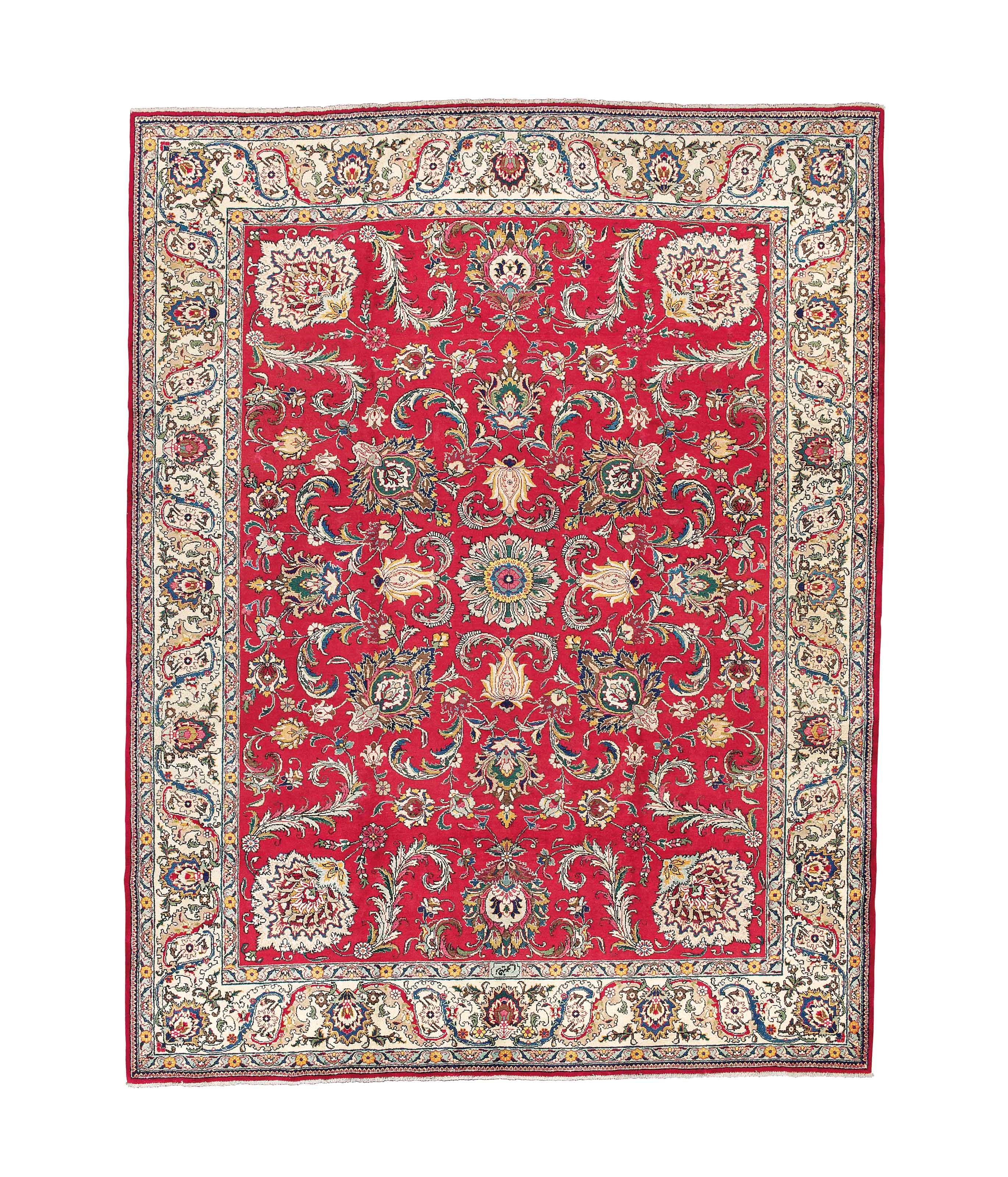 A fine Tabriz carpet