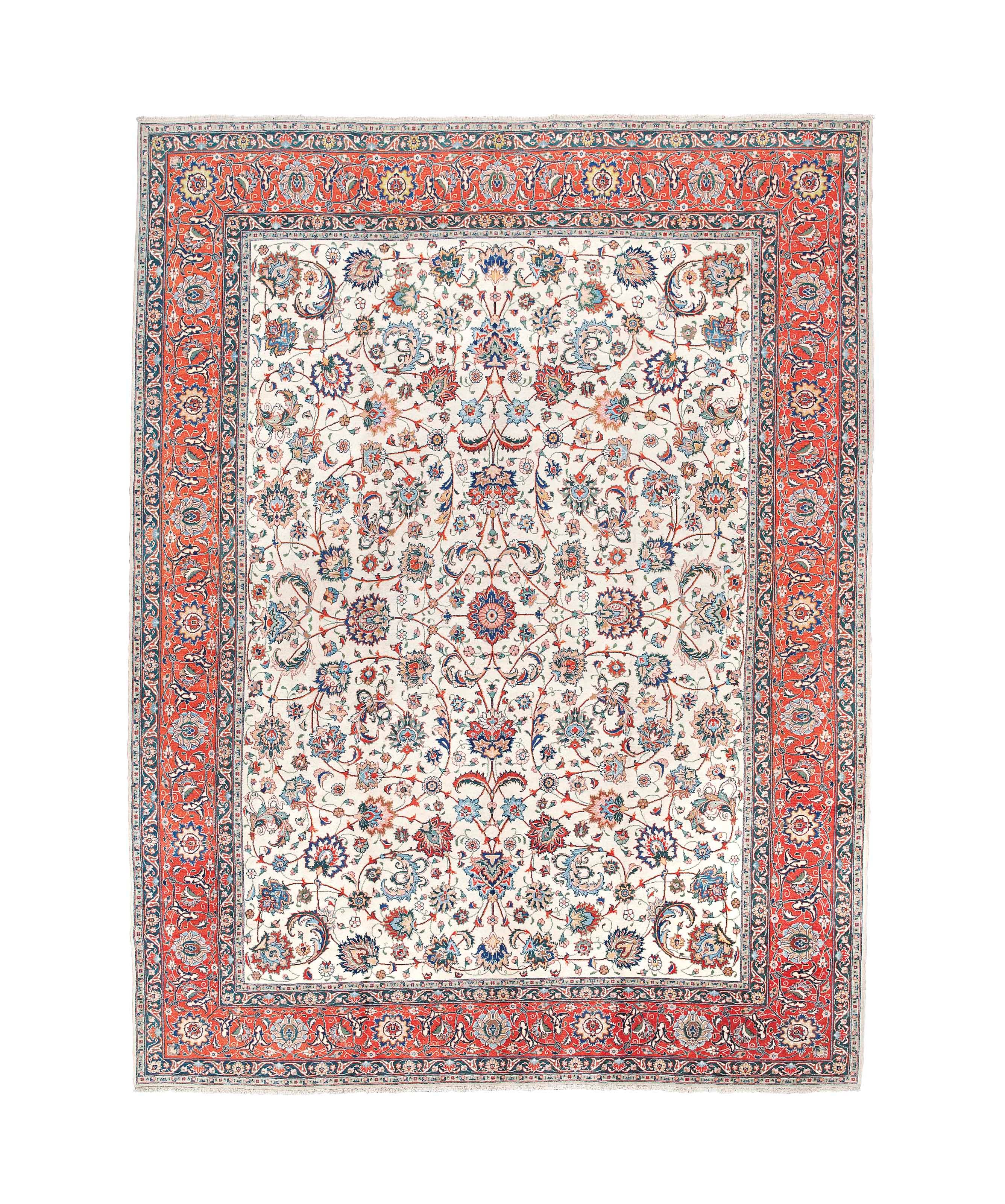 A fine Tabriz carpet