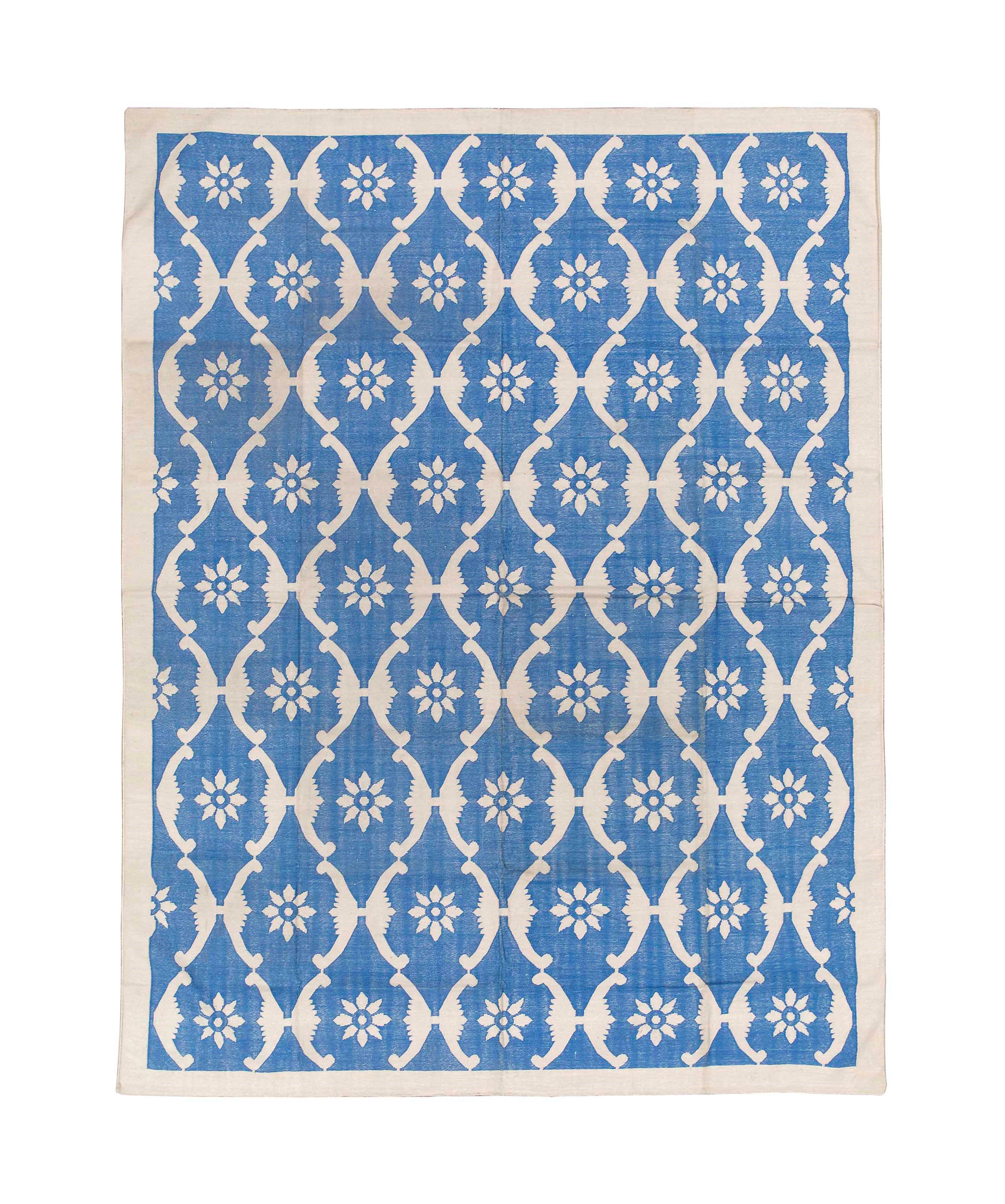 A fine cotton Dhurrie