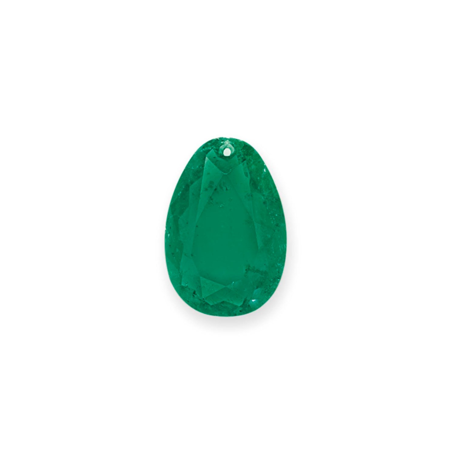 AN UNMOUNTED EMERALD