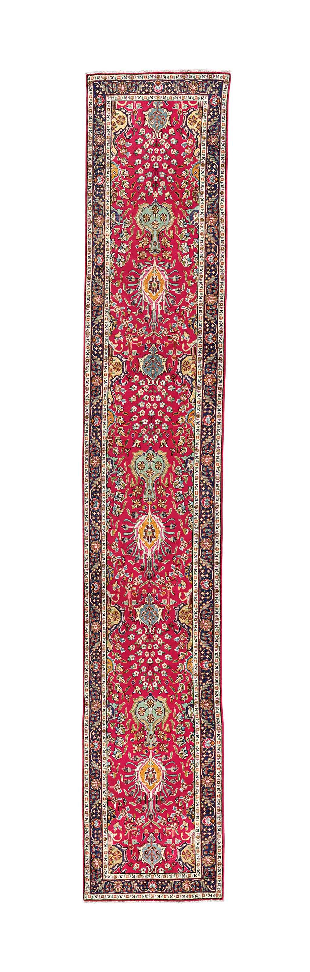 A fine Tabriz runner
