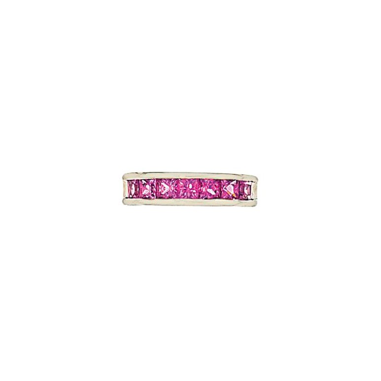 A pink sapphire ring