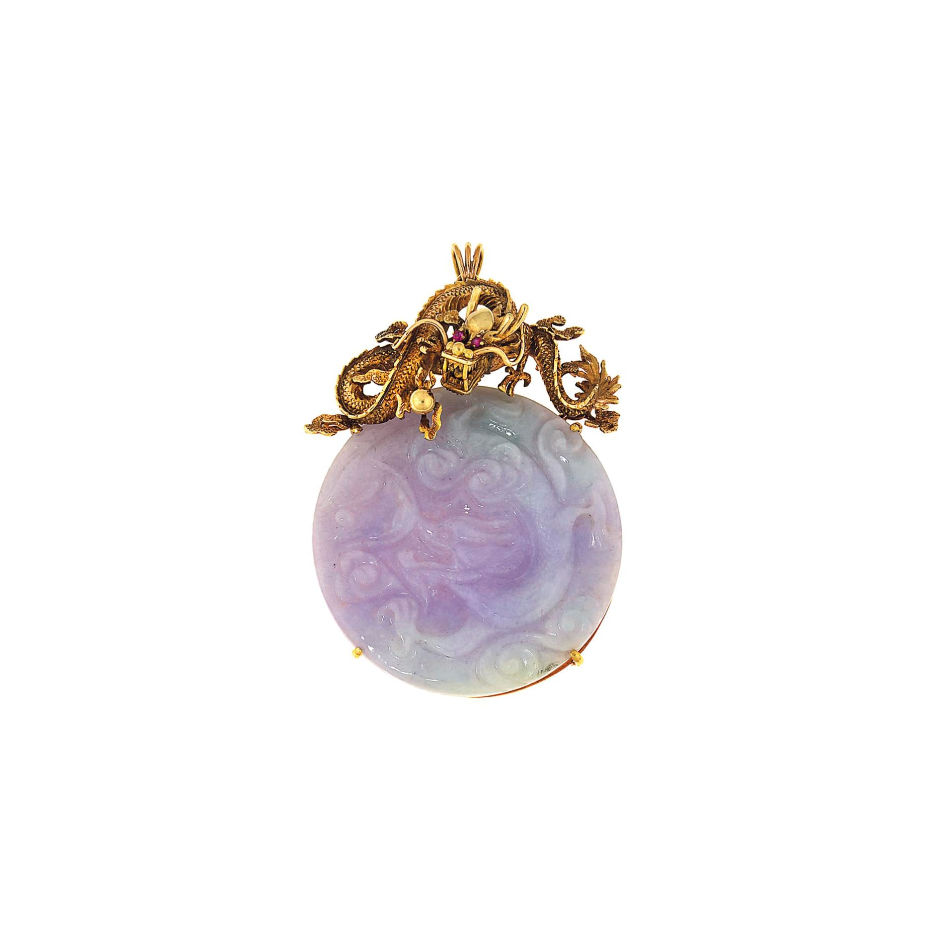 A jadeite jade pendant