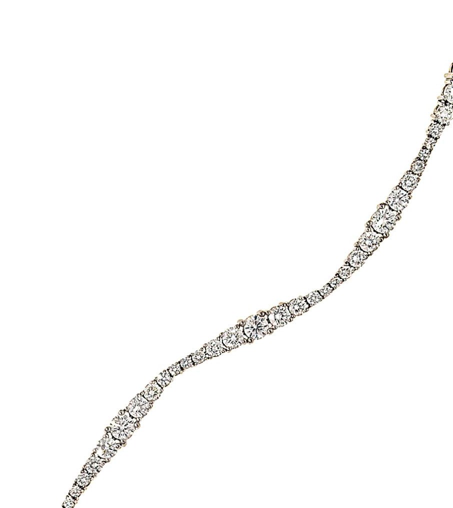 A diamond line bracelet