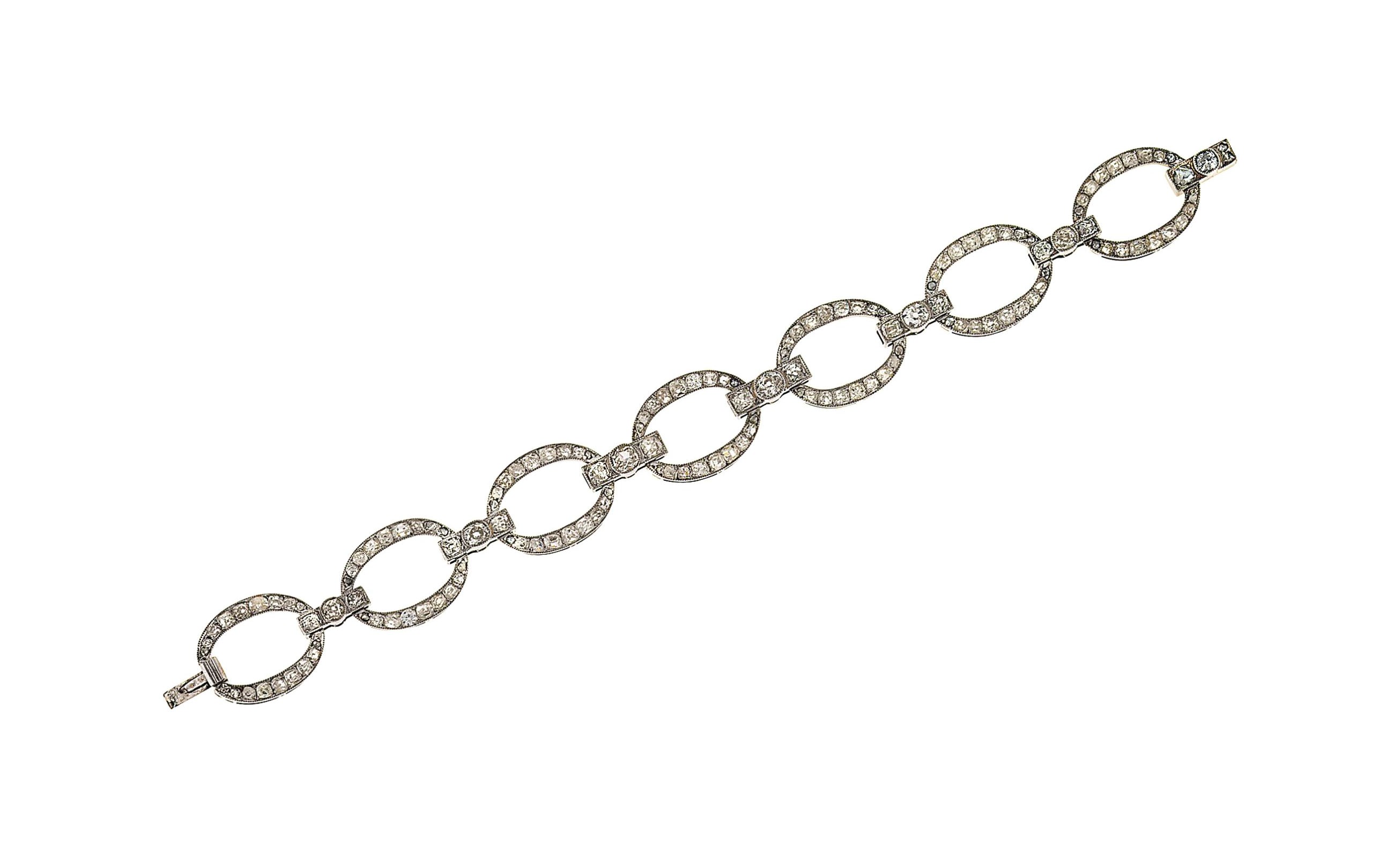A diamond bracelet