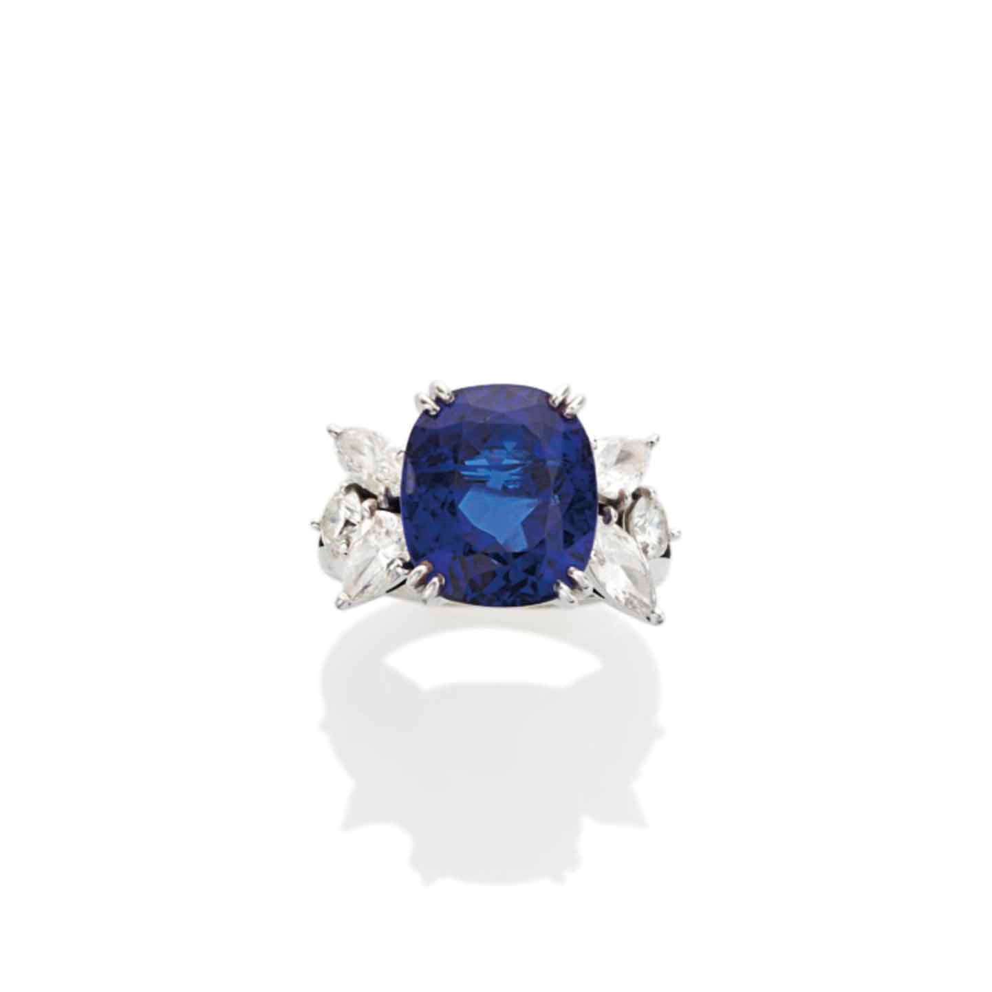 BAGUE TANZANITE ET DIAMANTS