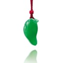 A JADEITE PENDENT NECKLACE