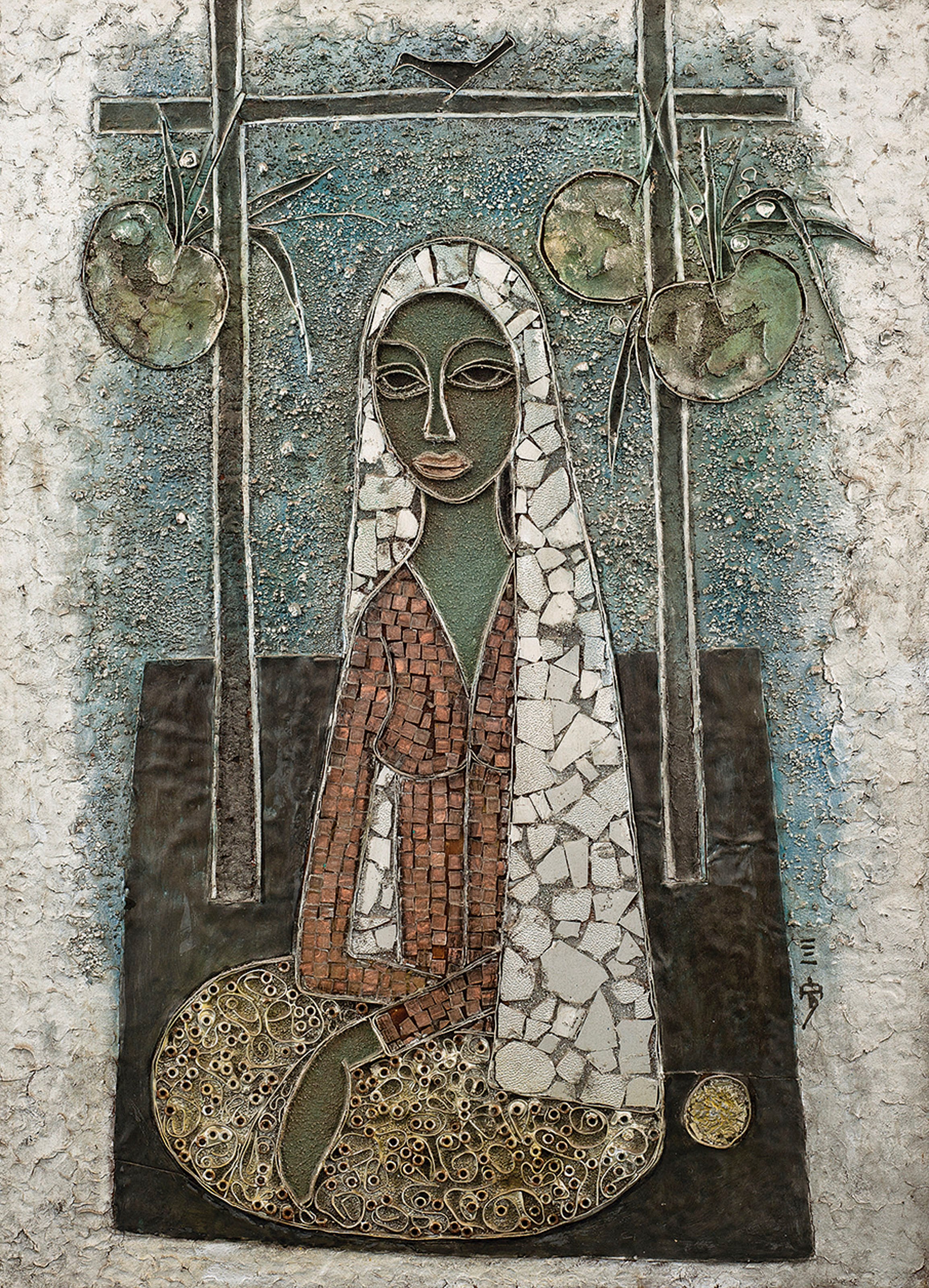 仕女坐像