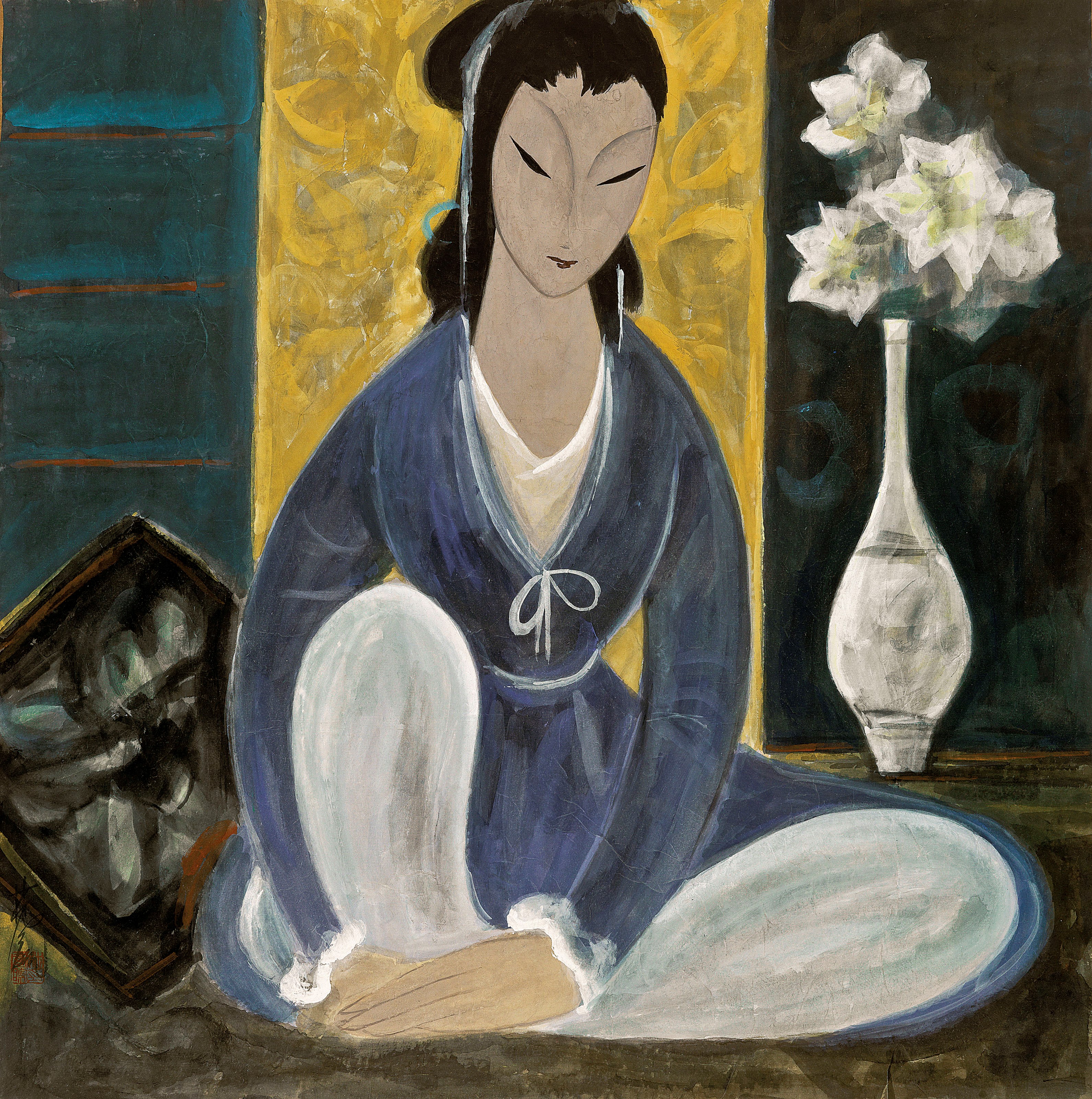 女坐像