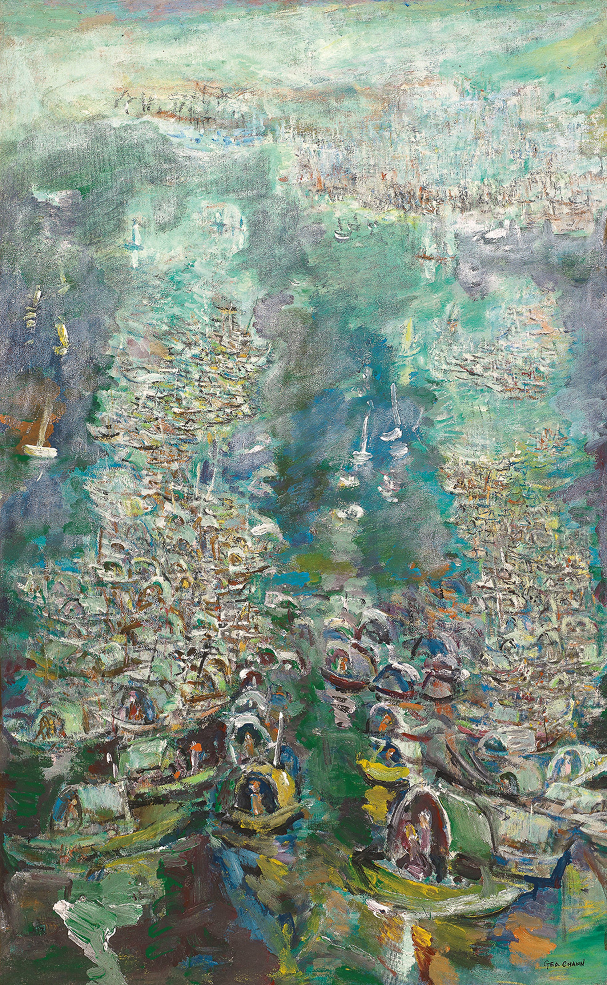 画布上的船舶