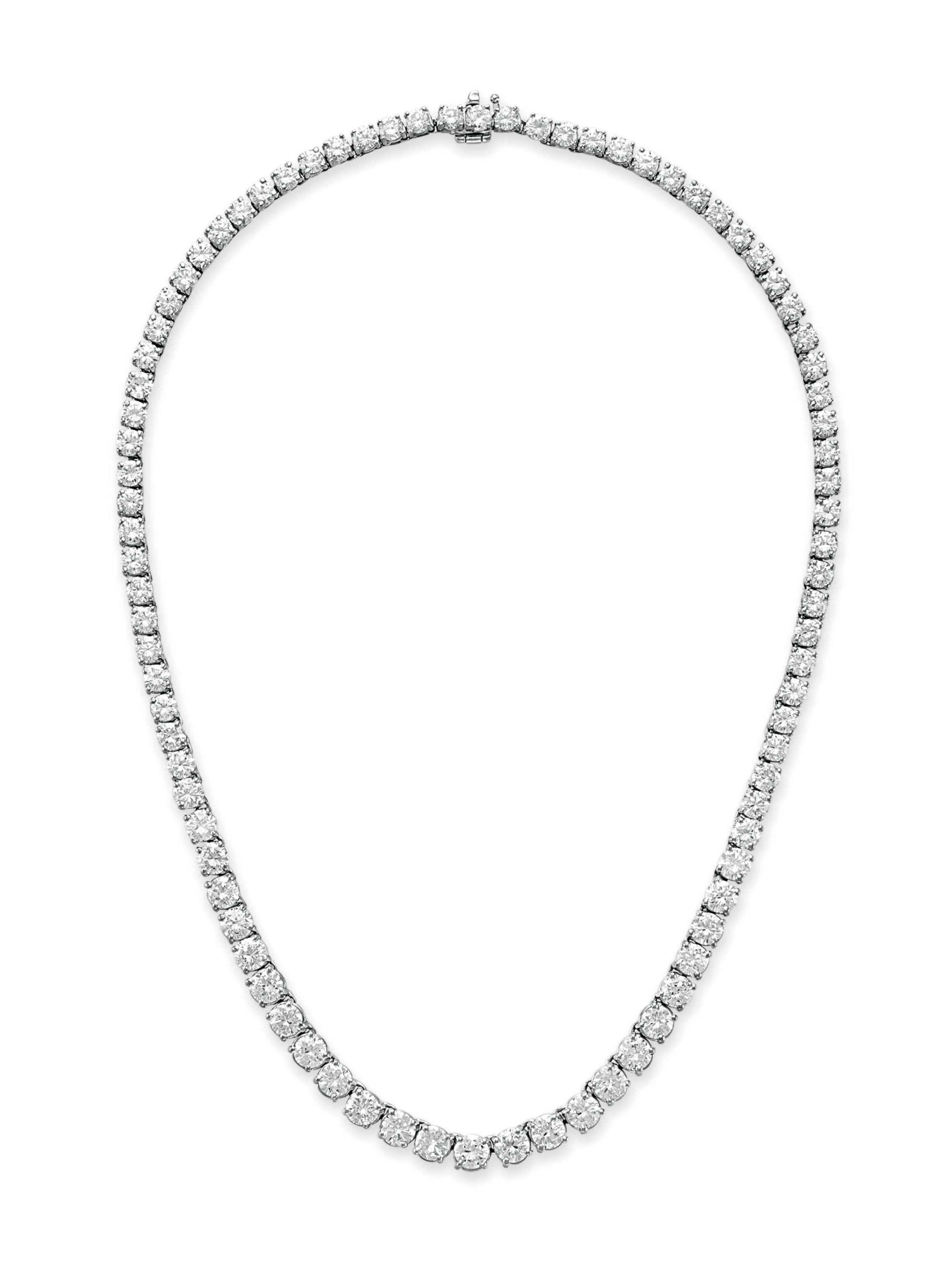 A DIAMOND LINE NECKLACE