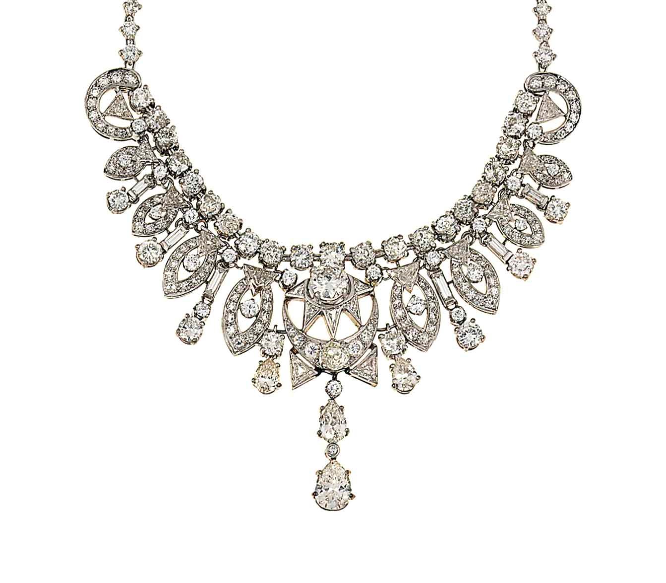 A diamond necklace