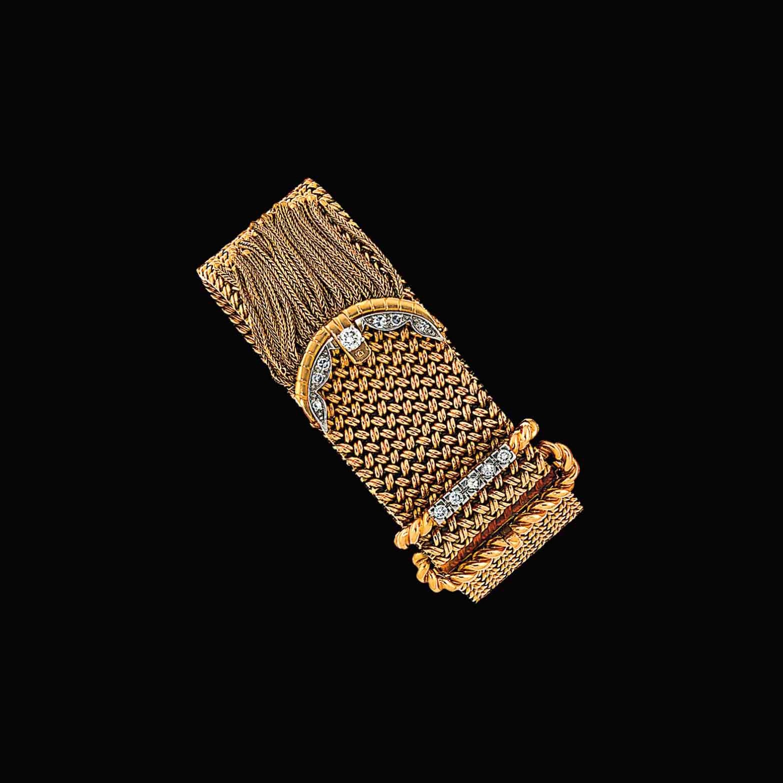 A diamond-set bracelet