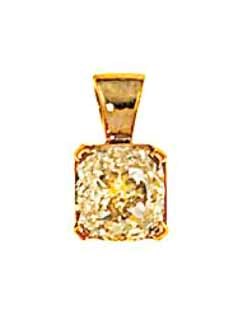 A coloured diamond pendant