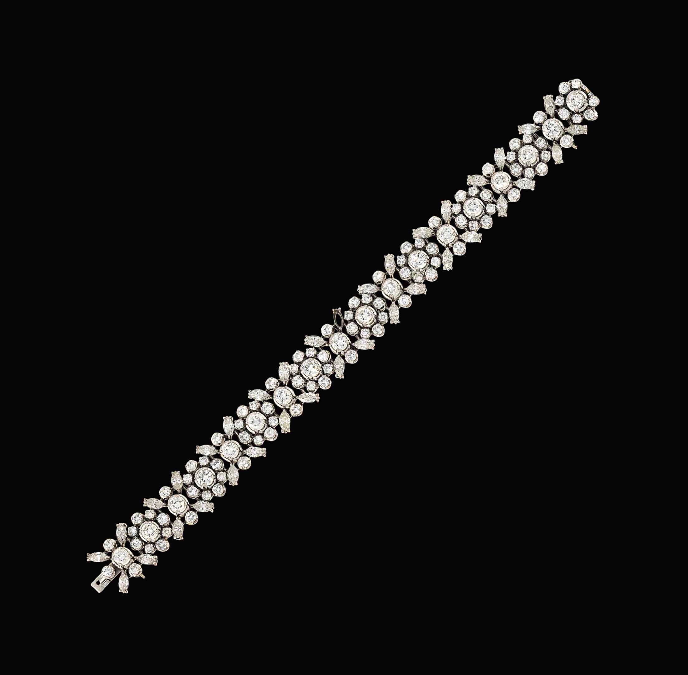 A diamond bracelet