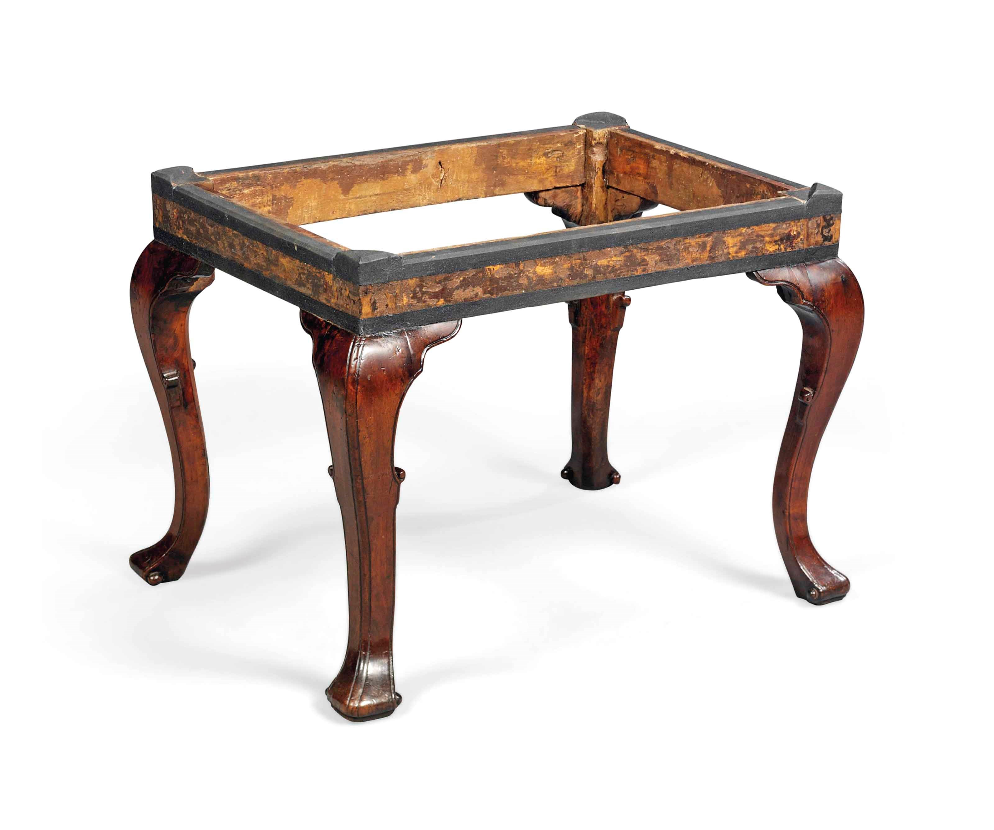 A QUEEN ANNE WALNUT STOOL