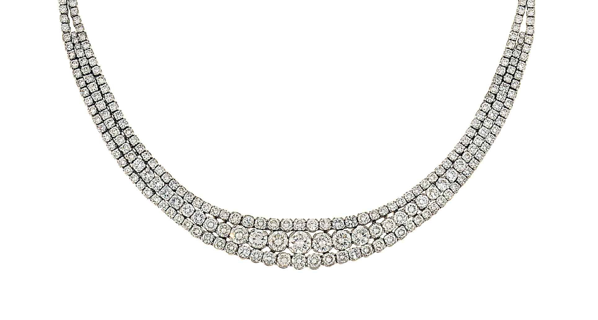 A diamond necklace