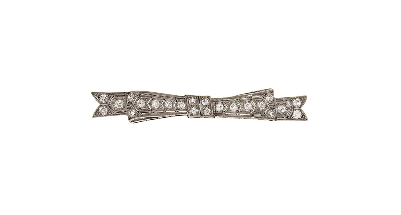 A diamond brooch