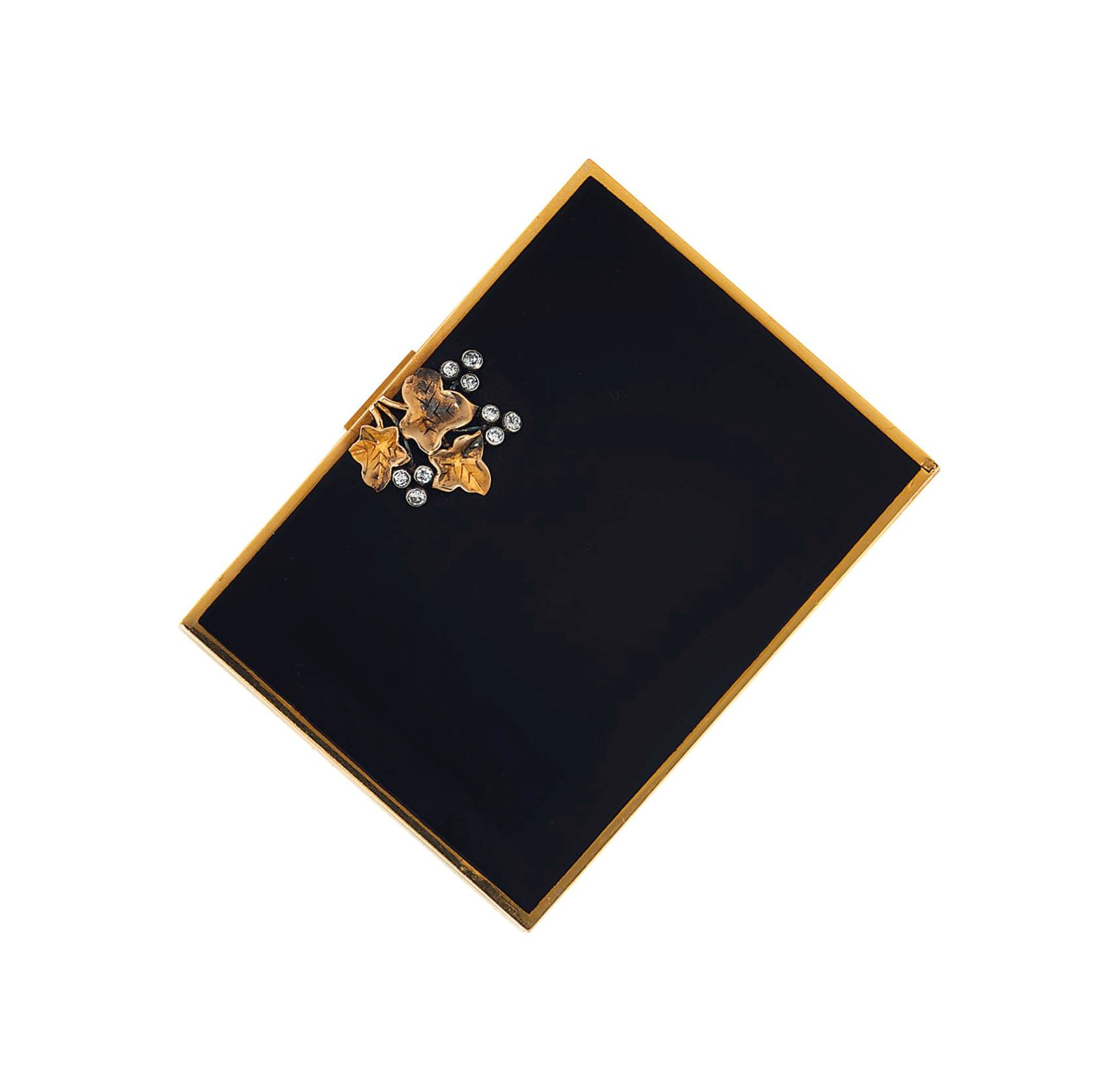 A diamond and lacquer compact, by Chaumet