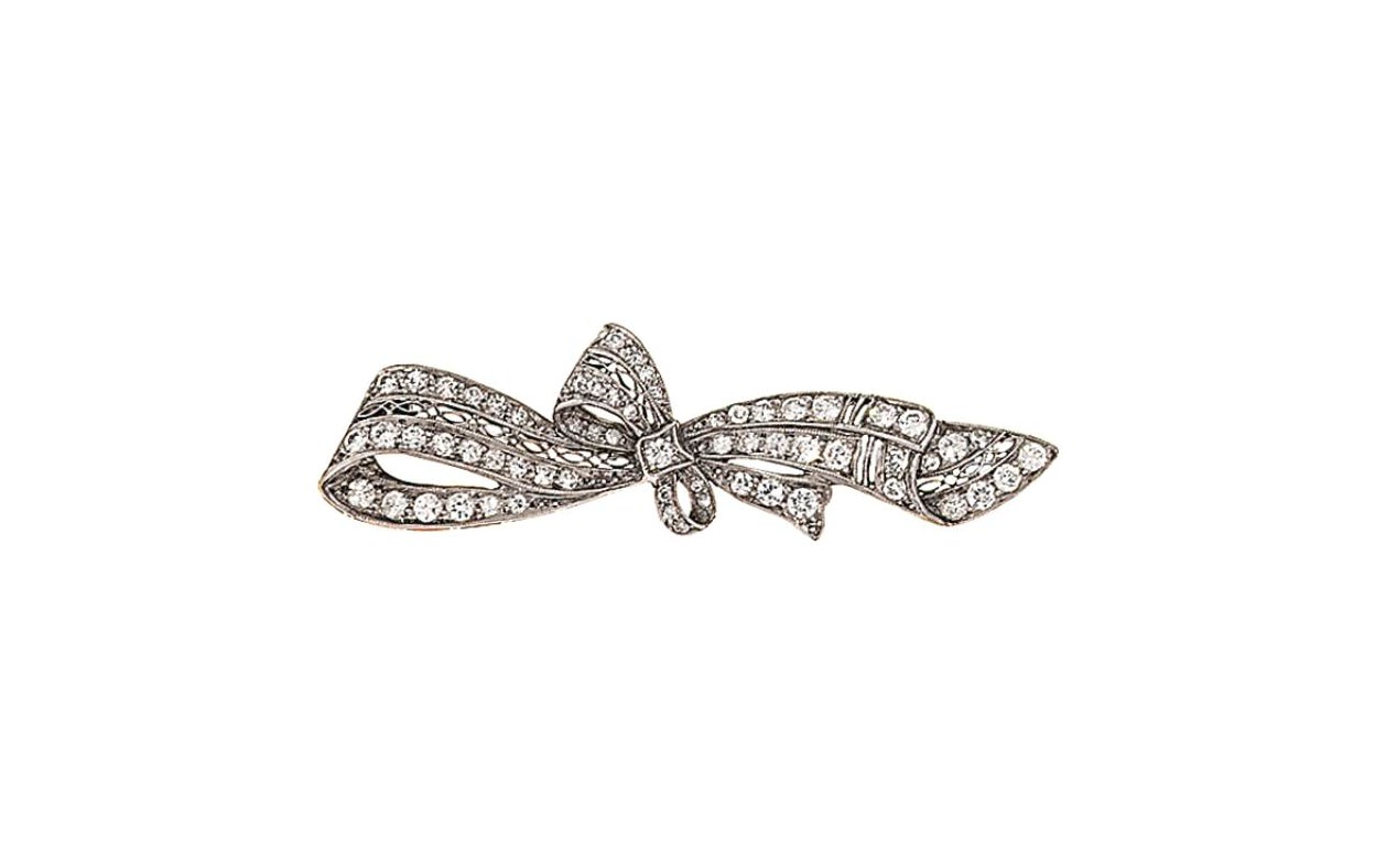 A diamond brooch