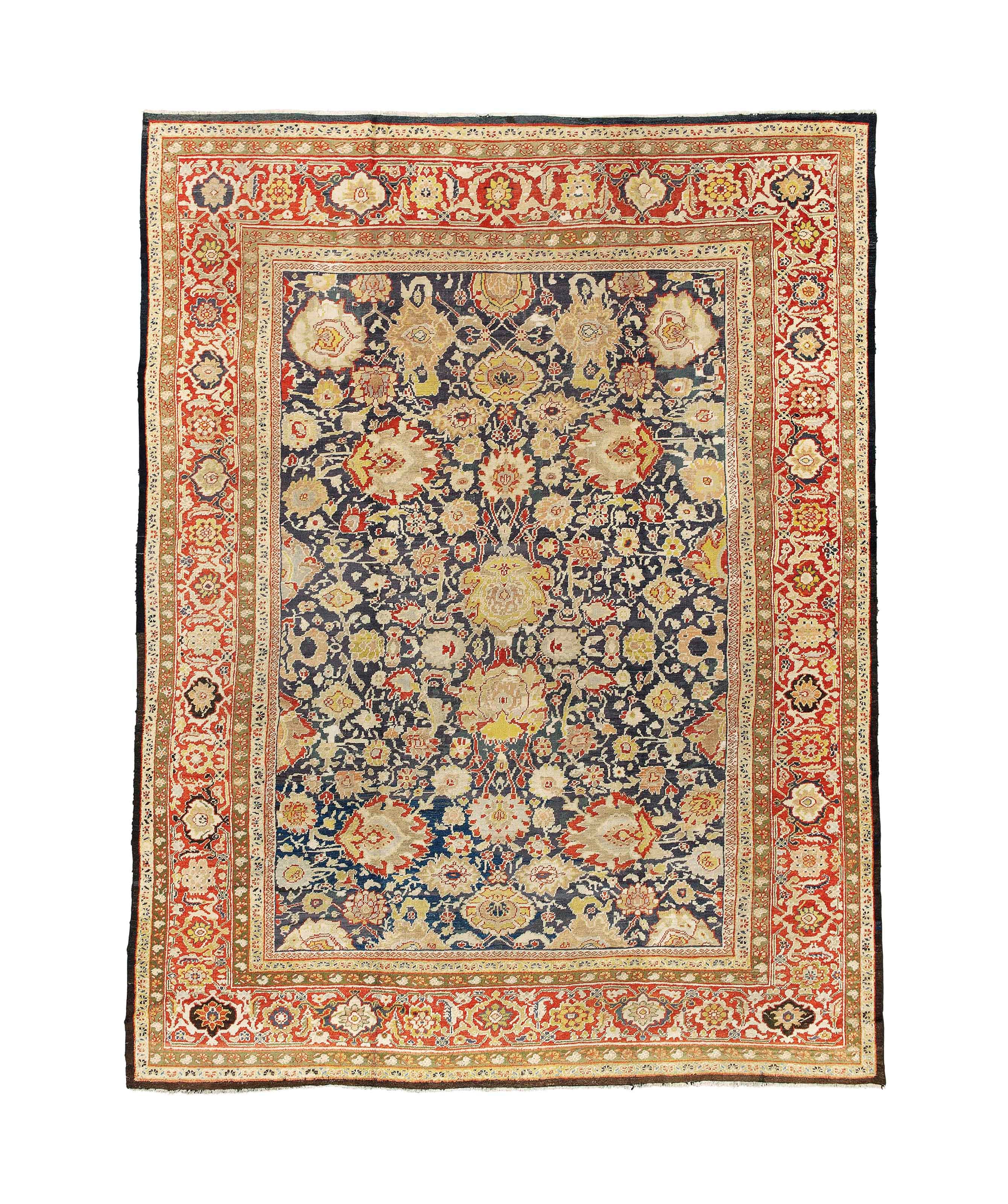 An antique Sultanabad carpet