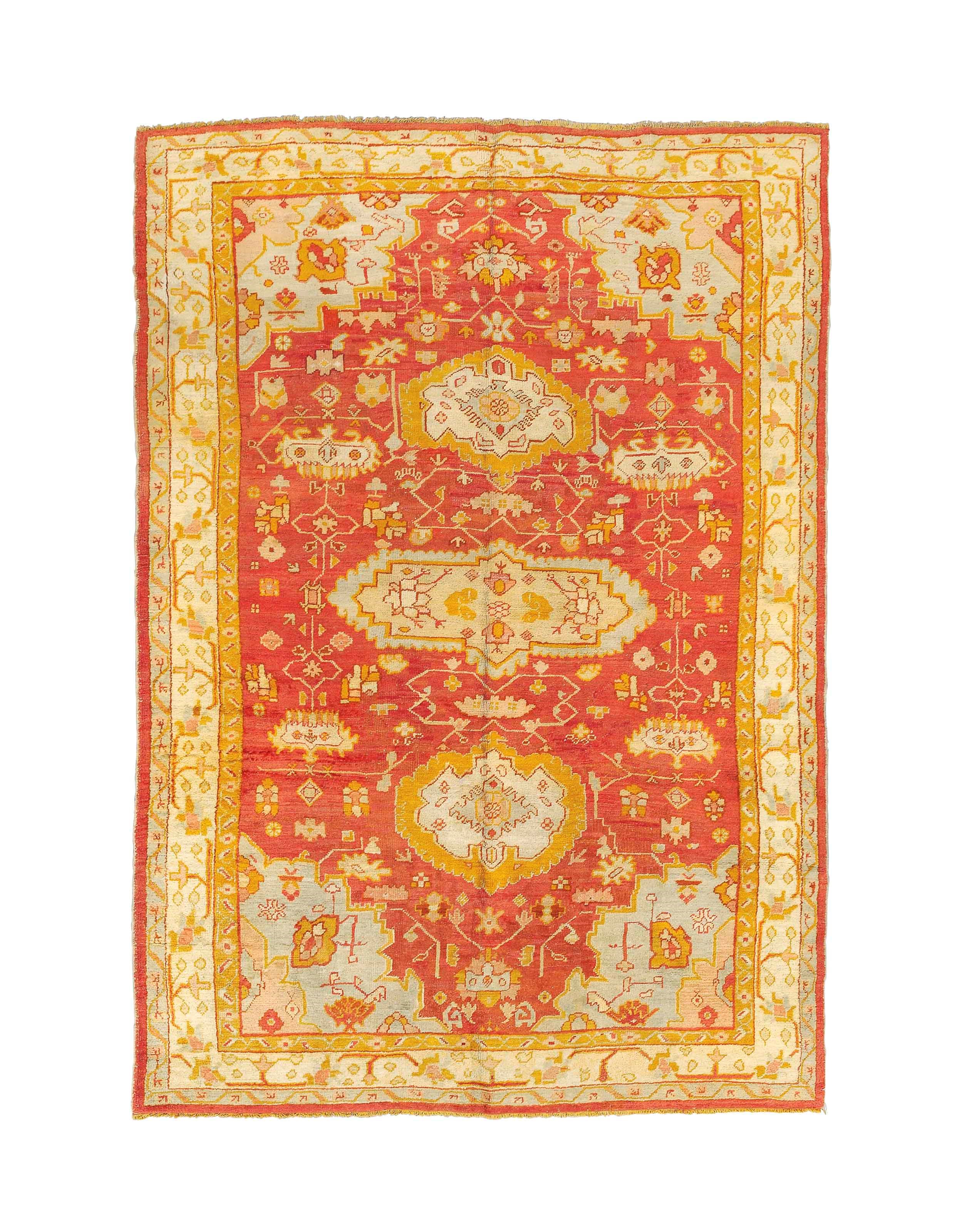 An antique Ushak carpet