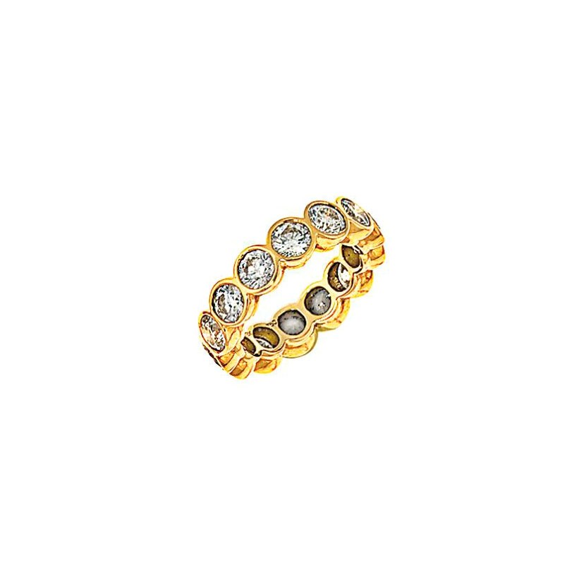A diamond eternity ring