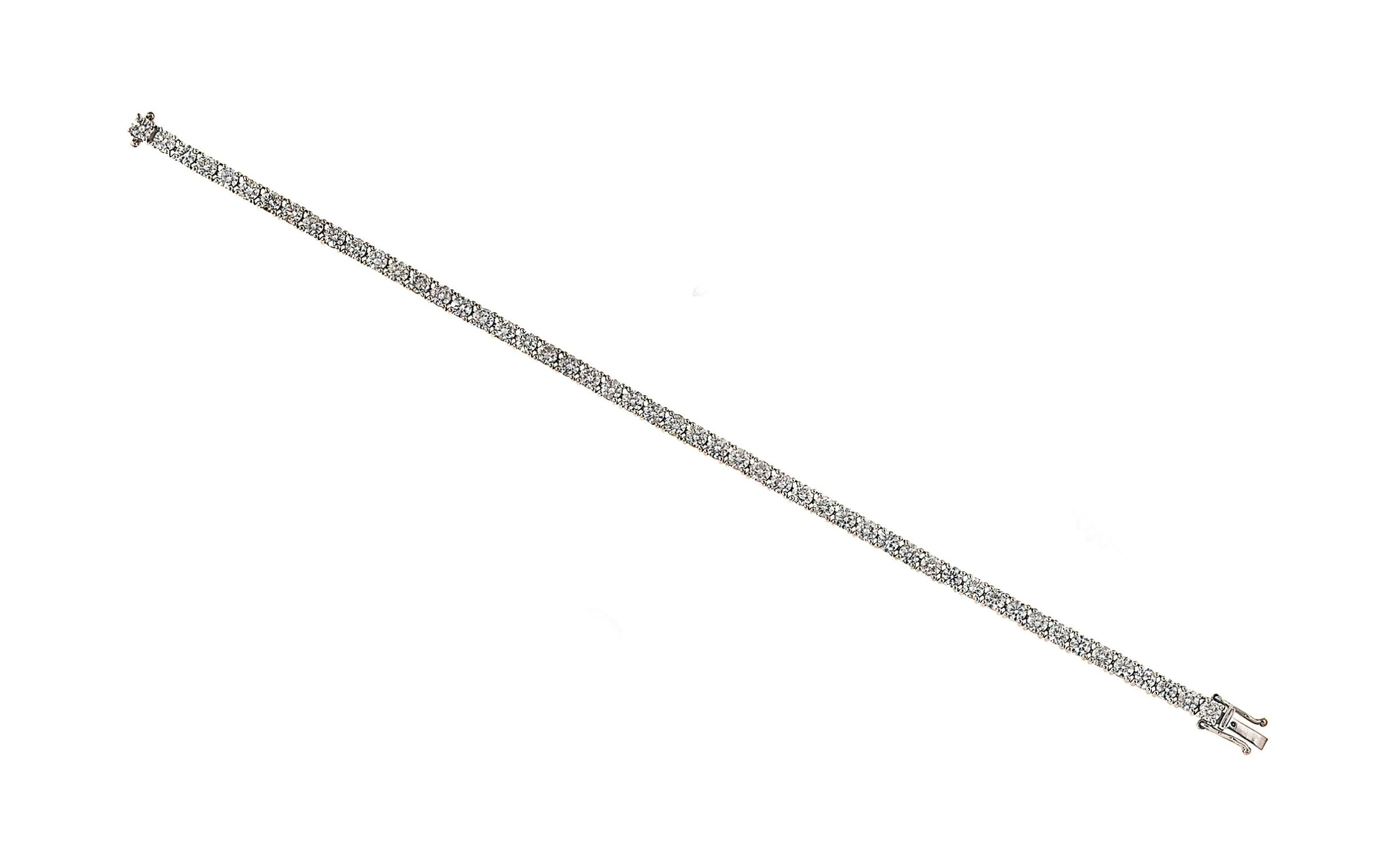 A diamond line bracelet